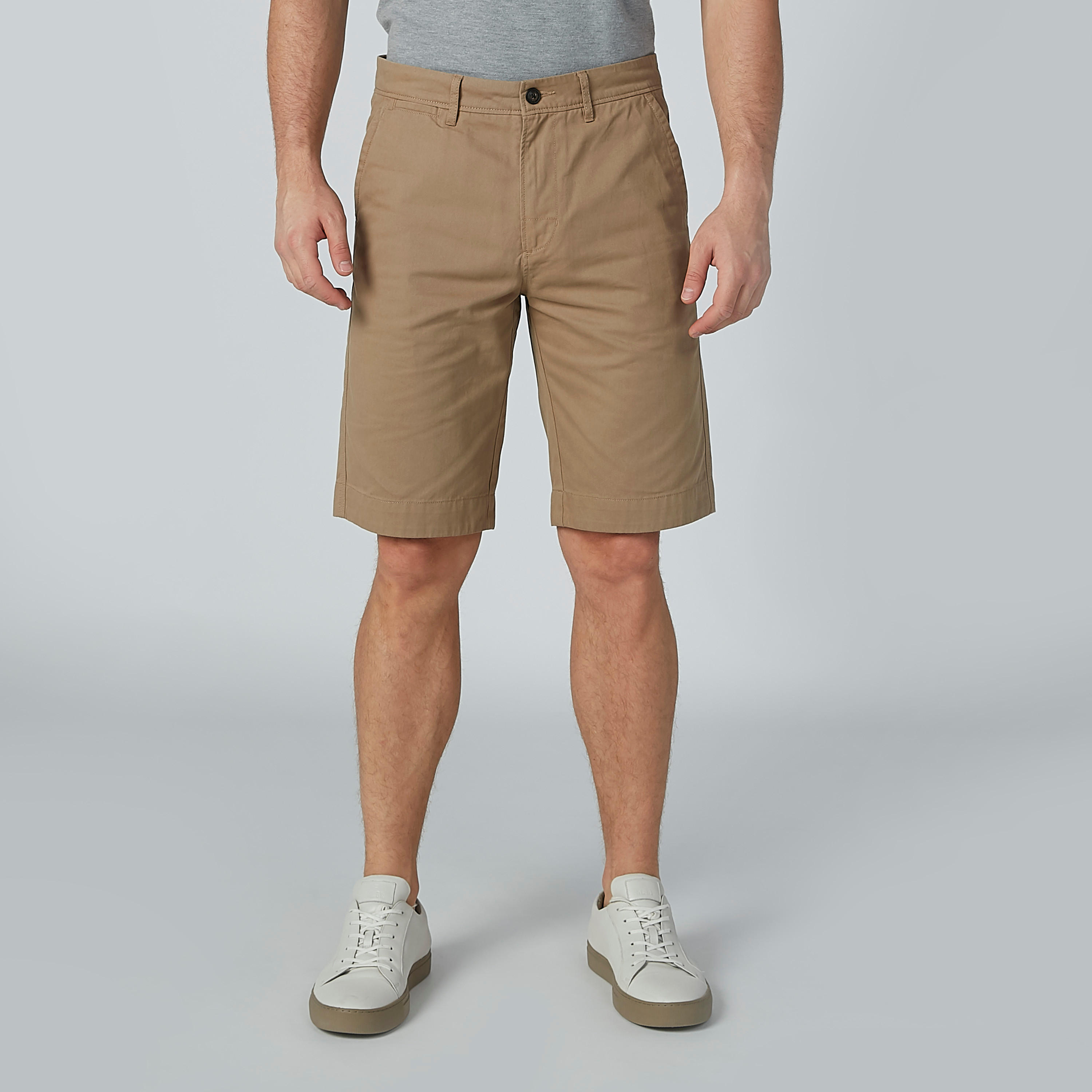 شورت سادة بجيوب وحلقات حزام-men-clothing-bottoms-shorts-image-1