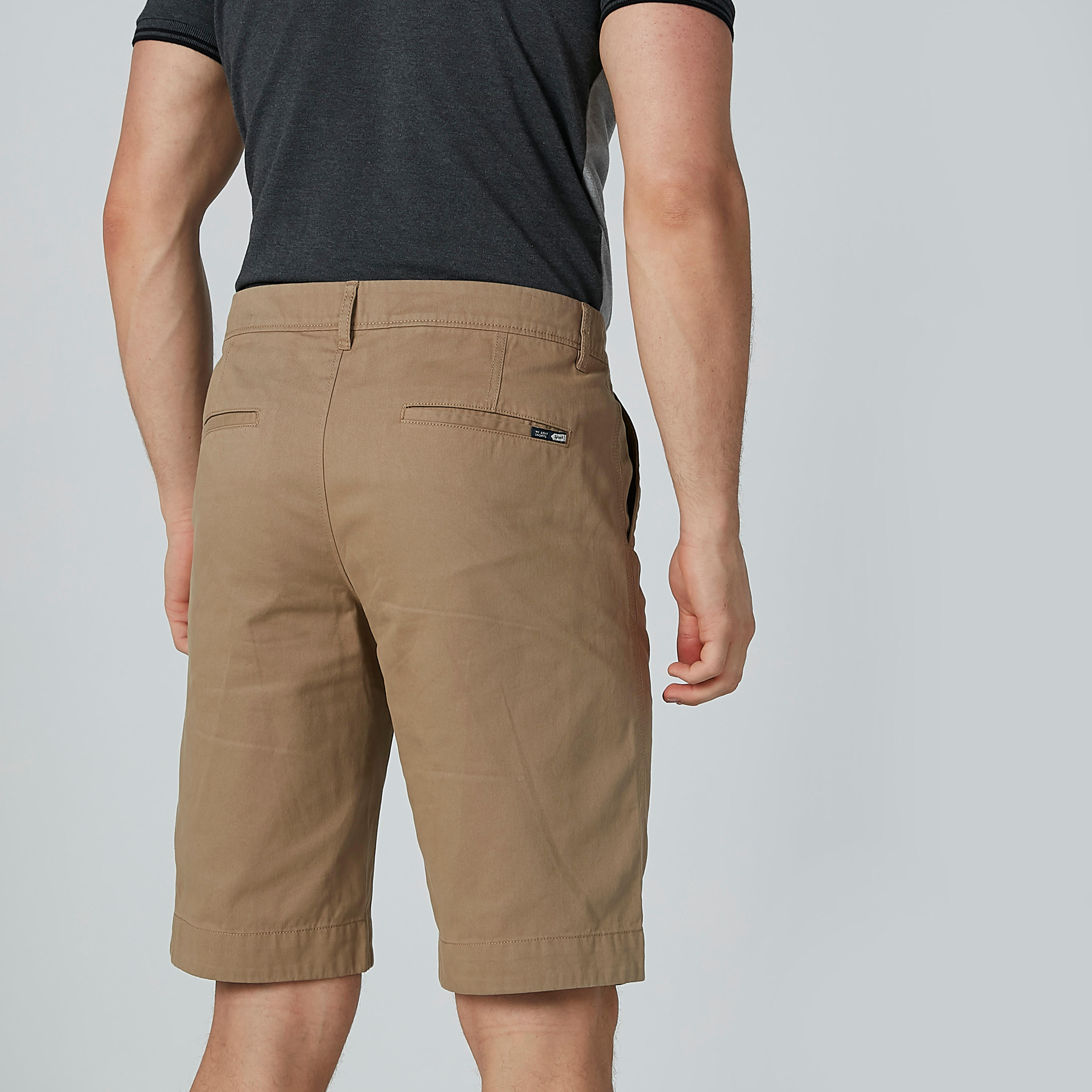 شورت سادة بجيوب وحلقات حزام-men-clothing-bottoms-shorts-image-3