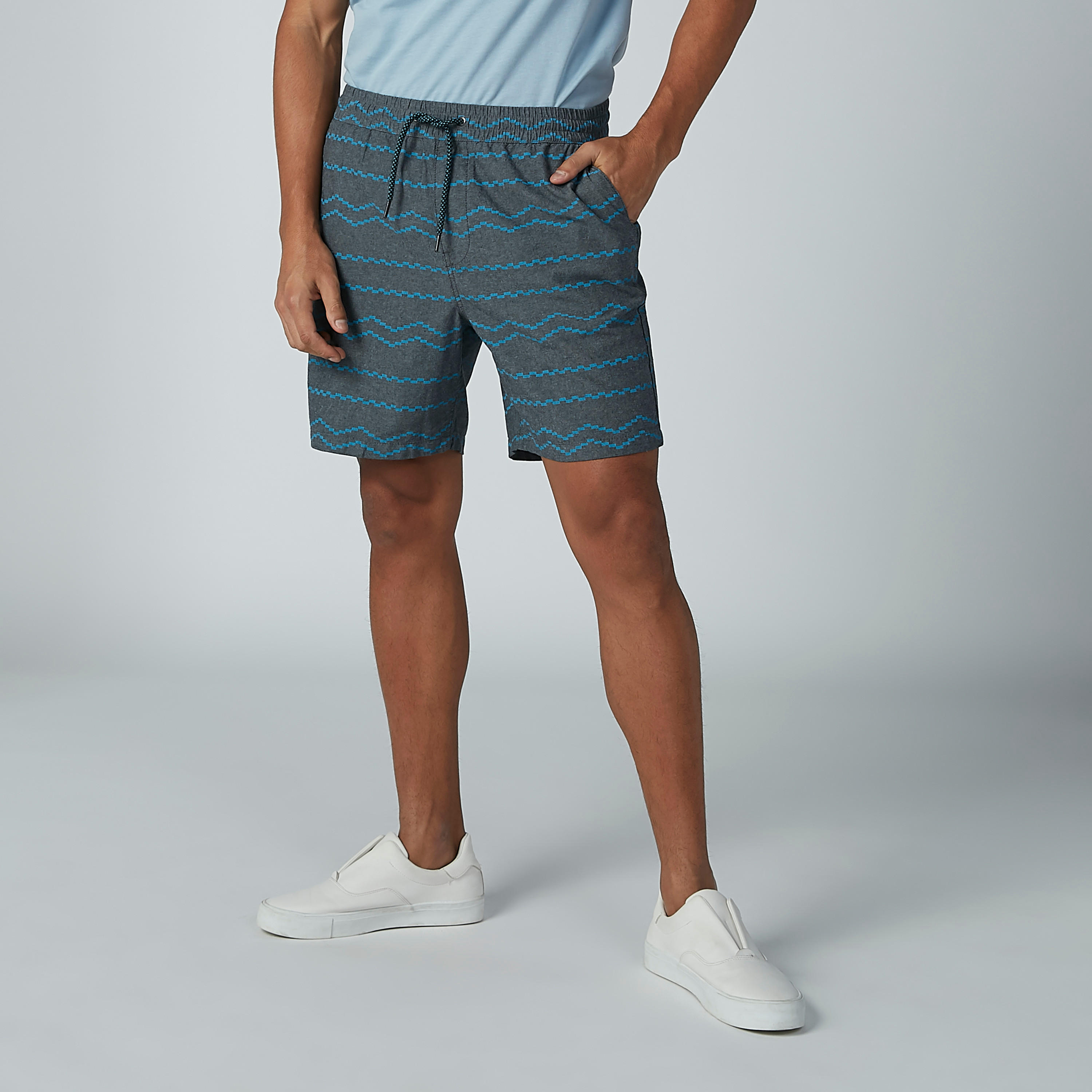 Printed Shorts with Pocket Detail and Drawstring-men-clothing-bottoms-shorts-image-1