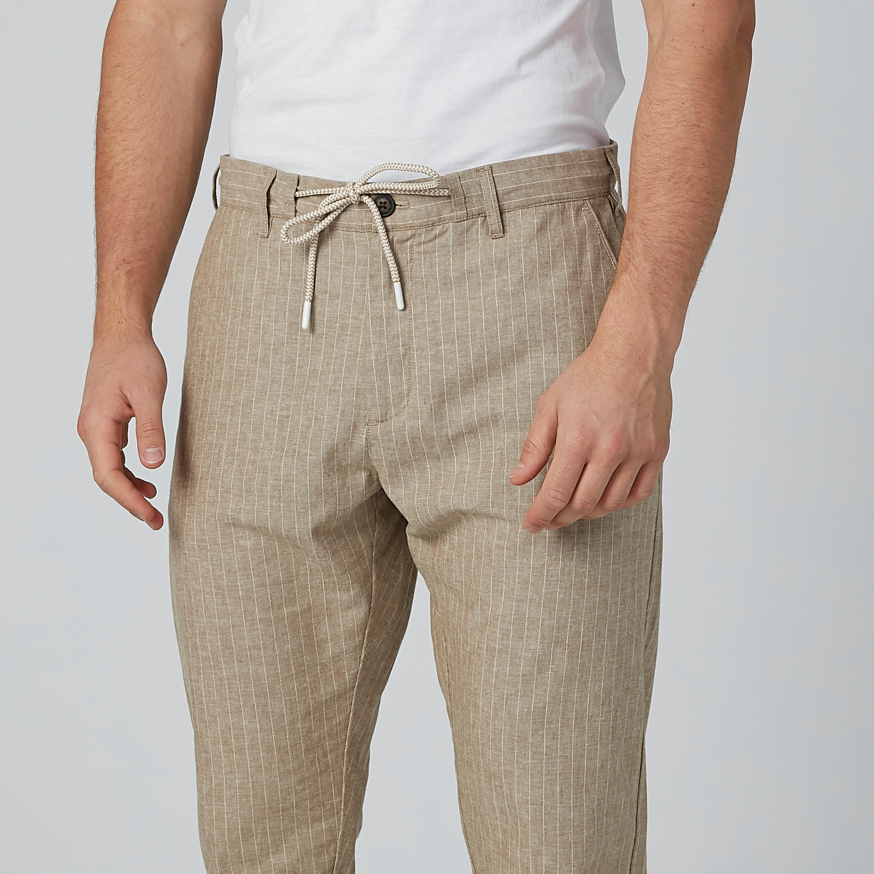 Striped Trousers with Pocket Detail and Drawstring-men-clothing-bottoms-trousersandchinos-trousers-image-3