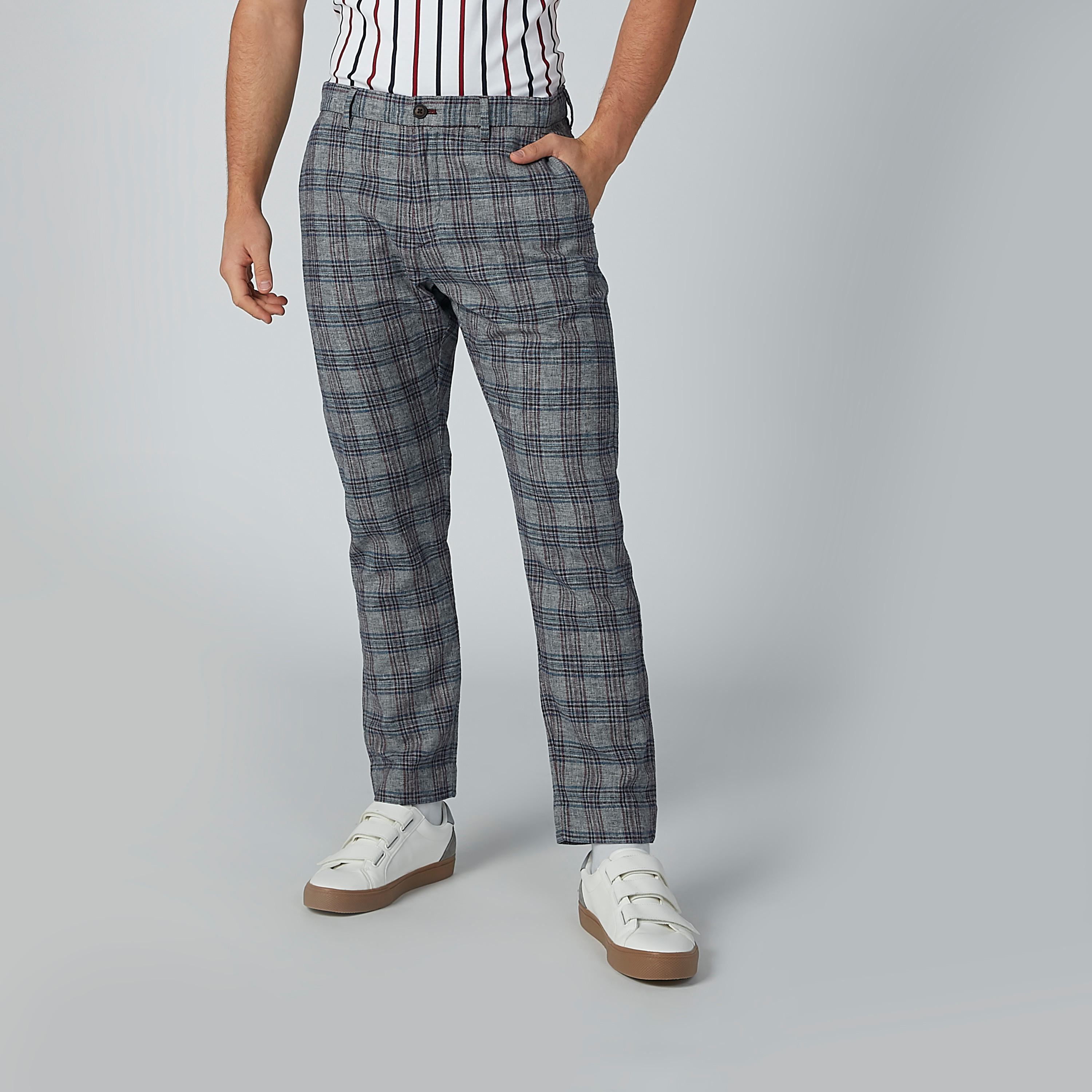 بنطال كاروهات بجيوب-men-clothing-bottoms-trousersandchinos-trousers-image-2