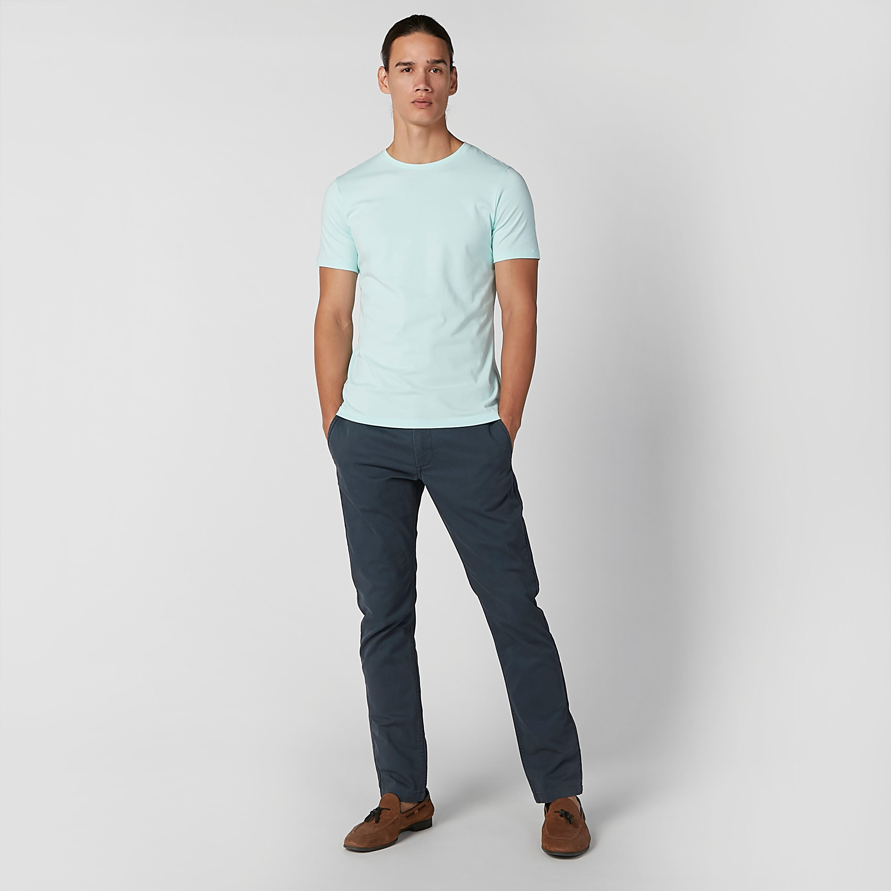 بنطال طويل سادة بجيوب وحلقات للحزام-men-clothing-bottoms-trousersandchinos-trousers-image-1