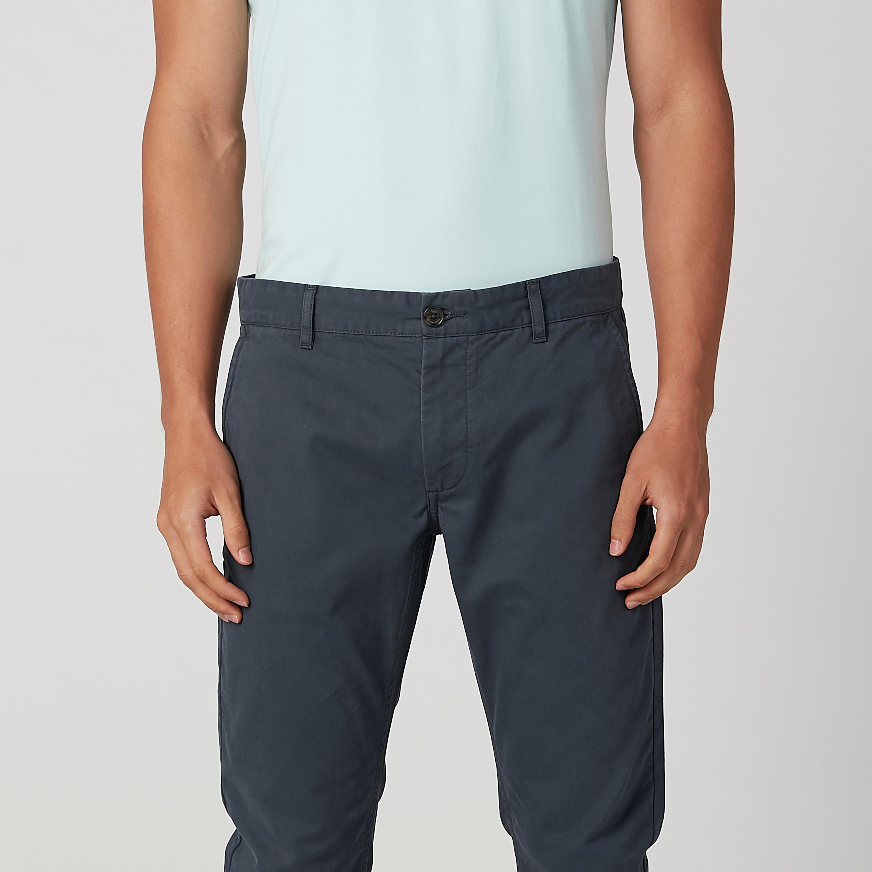 بنطال طويل سادة بجيوب وحلقات للحزام-men-clothing-bottoms-trousersandchinos-trousers-image-4