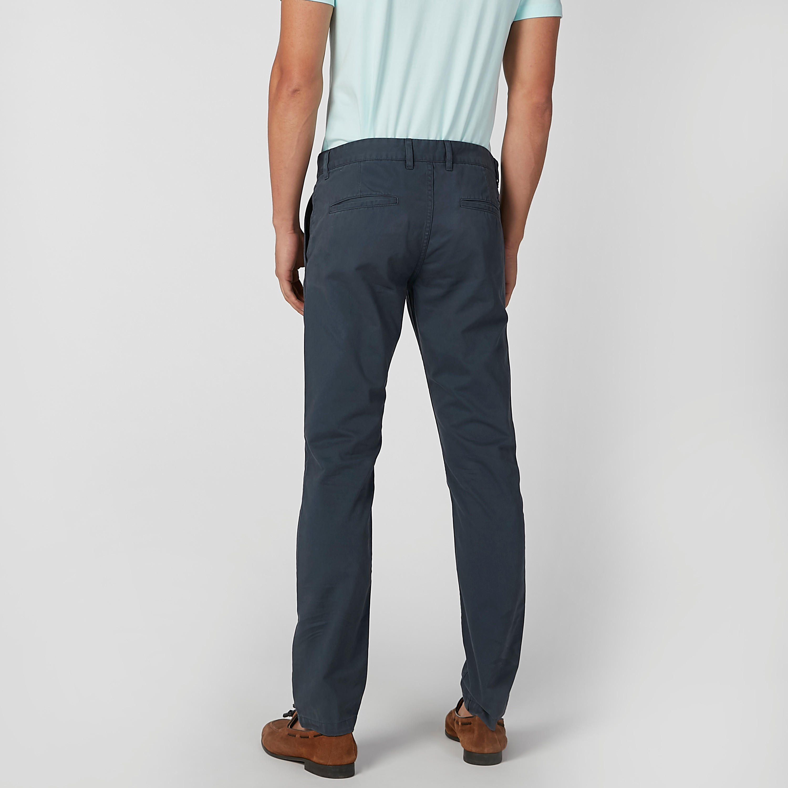 بنطال طويل سادة بجيوب وحلقات للحزام-men-clothing-bottoms-trousersandchinos-trousers-image-5