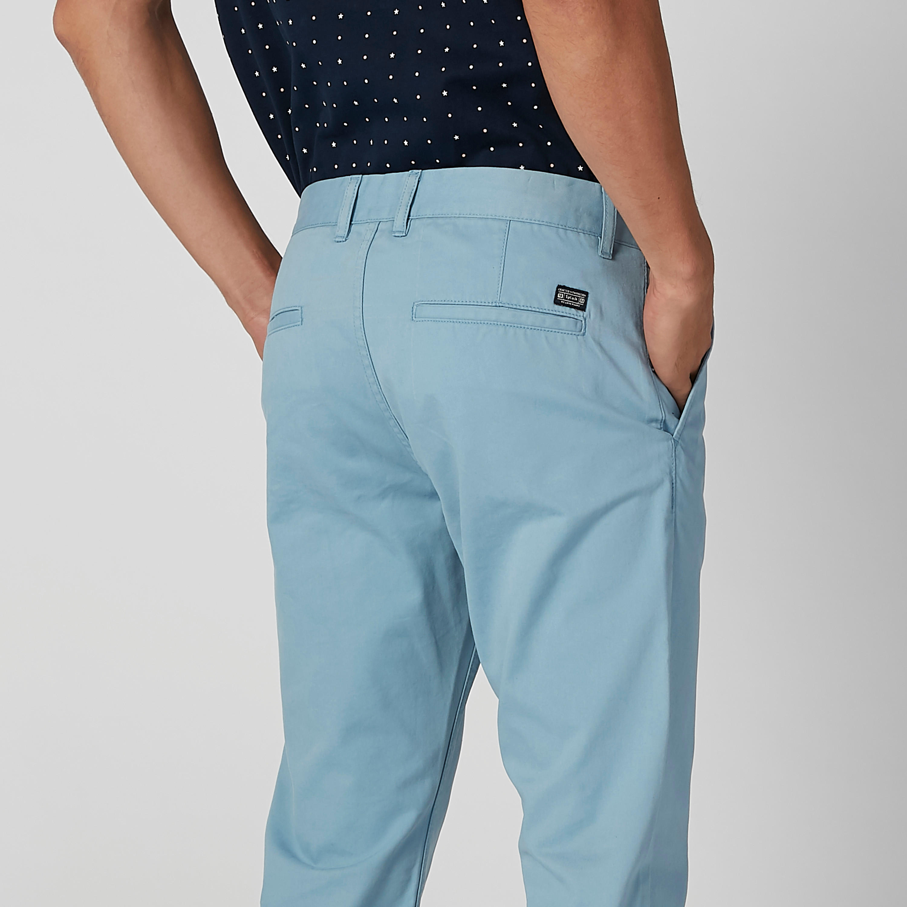 بنطال شينو طويل سادة بجيوب وحلقات للحزام-men-clothing-bottoms-trousersandchinos-trousers-image-6