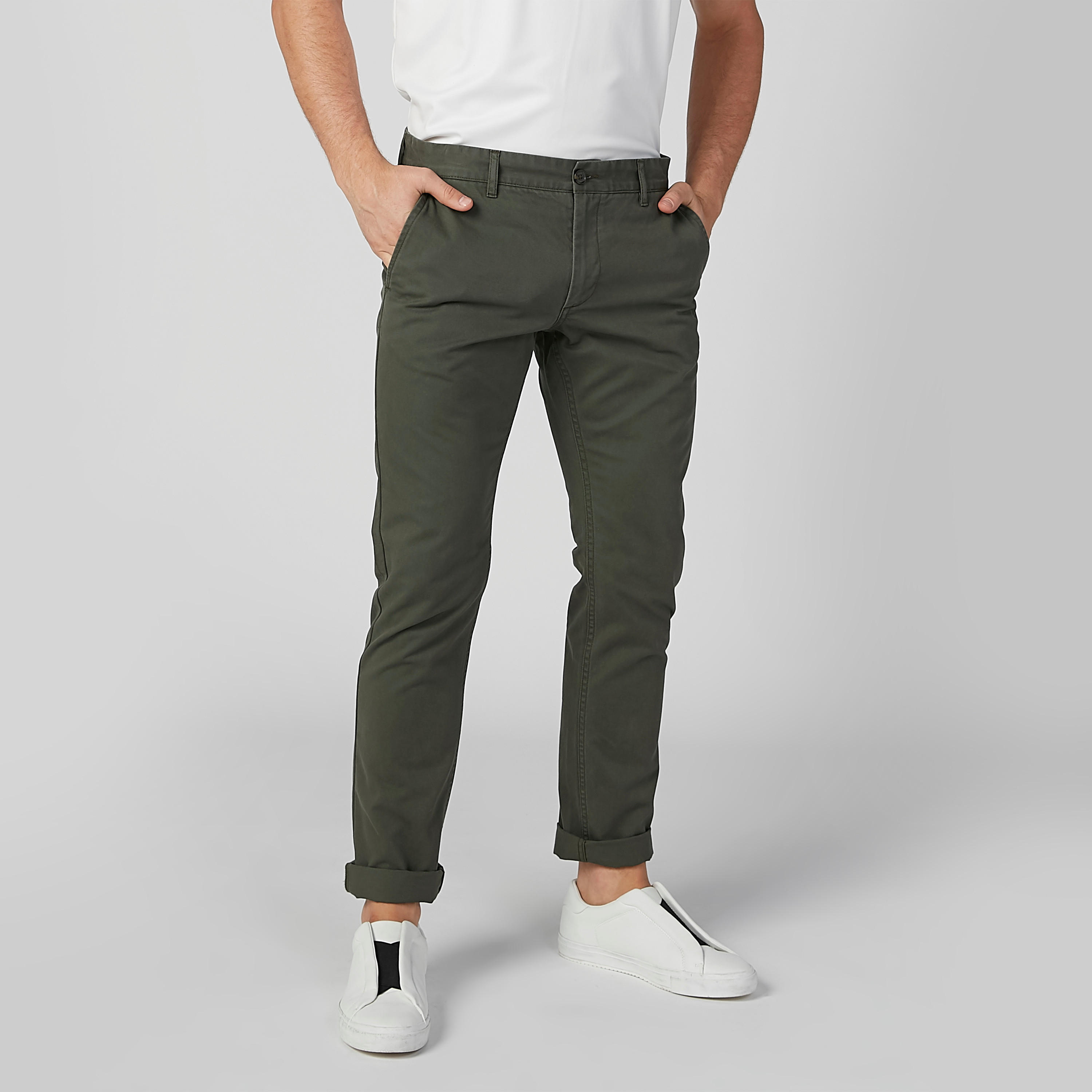 Plain Trousers with Pocket Detail-men-clothing-bottoms-trousersandchinos-trousers-image-1