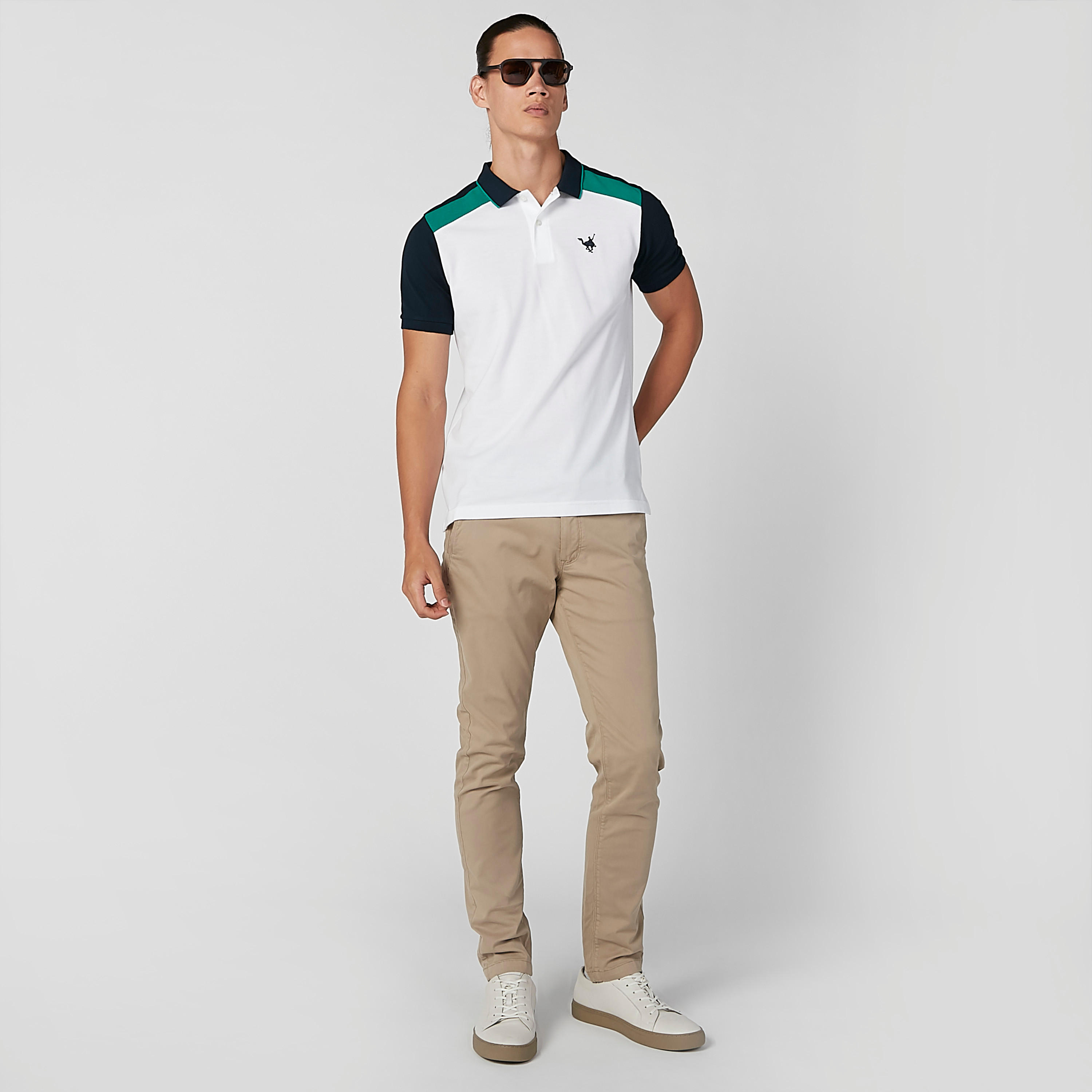 بنطلون مستدام شينو طويل سليم بخصر متوسط الارتفاع -men-clothing-bottoms-trousersandchinos-trousers-image-2