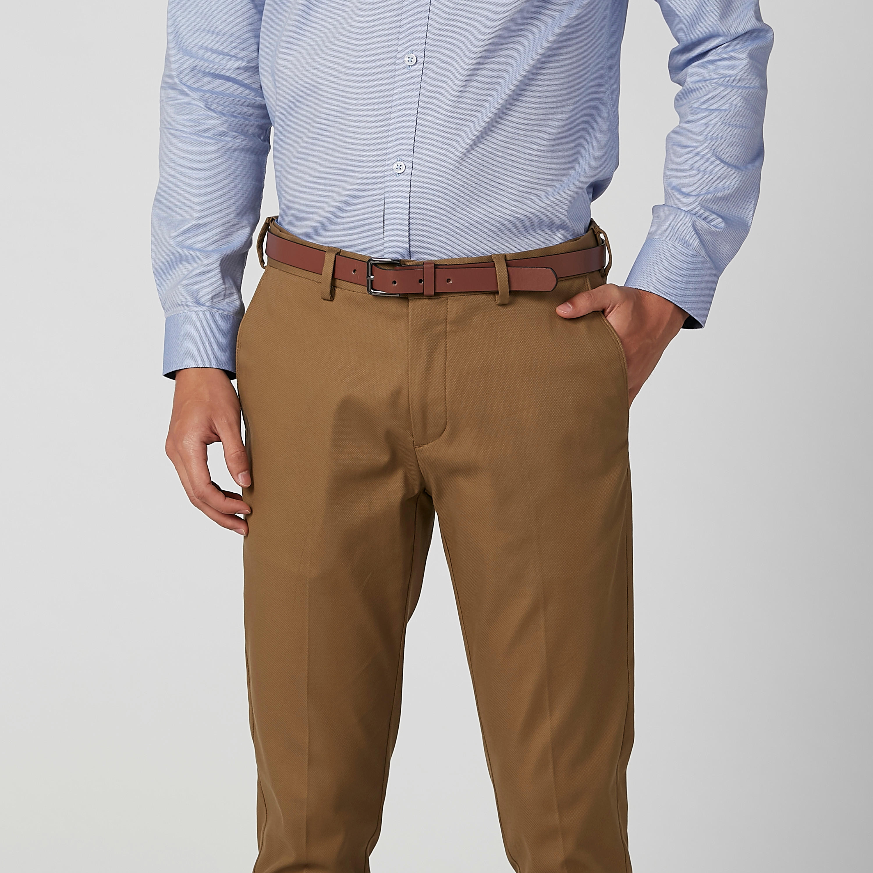 بنطلون شينو سادة سليم بجيوب من خامات مستدامة-men-clothing-bottoms-trousersandchinos-trousers-image-4