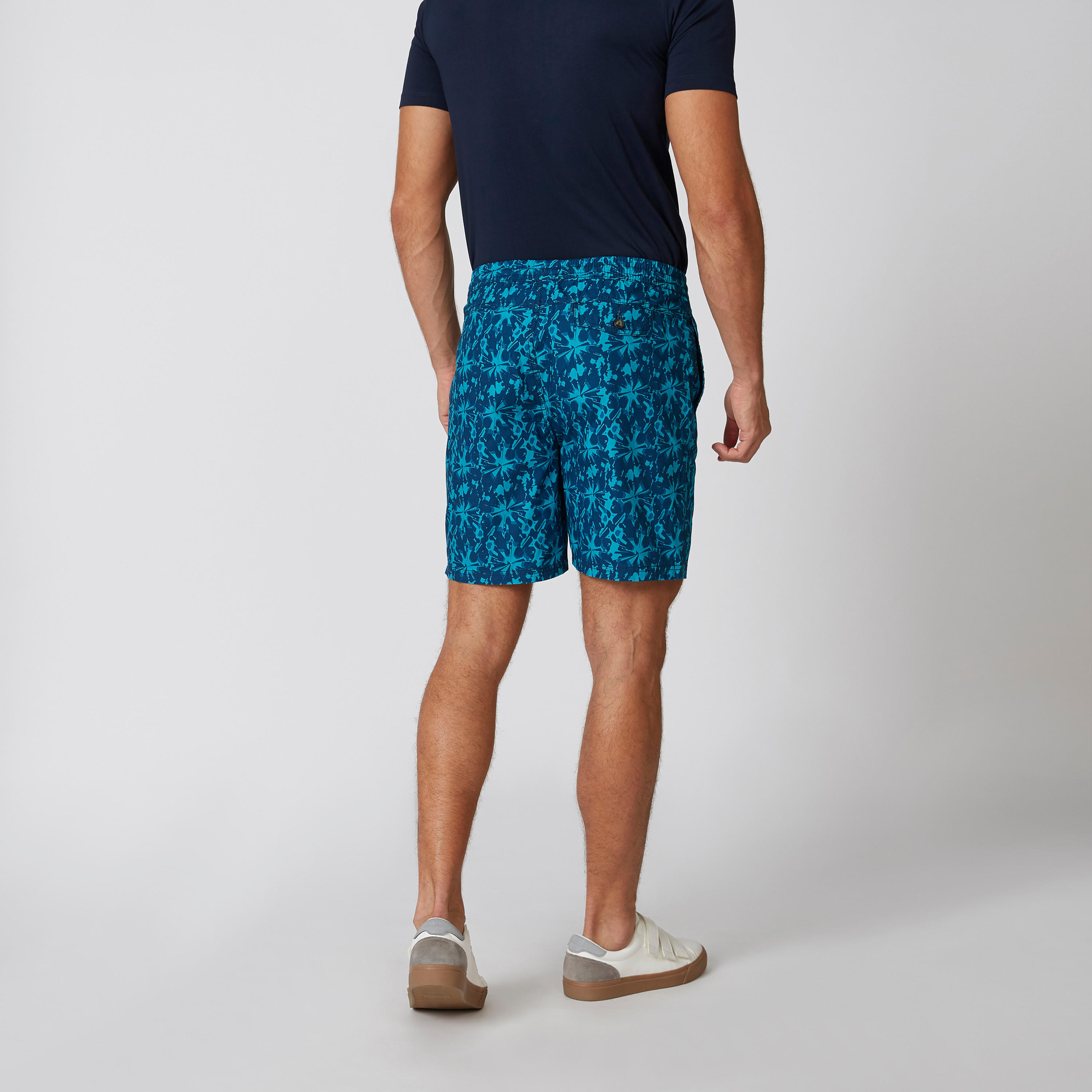 شورت مستدام سليم بخصر متوسط الارتفاع ورباط وطبعات-men-clothing-bottoms-shorts-image-3