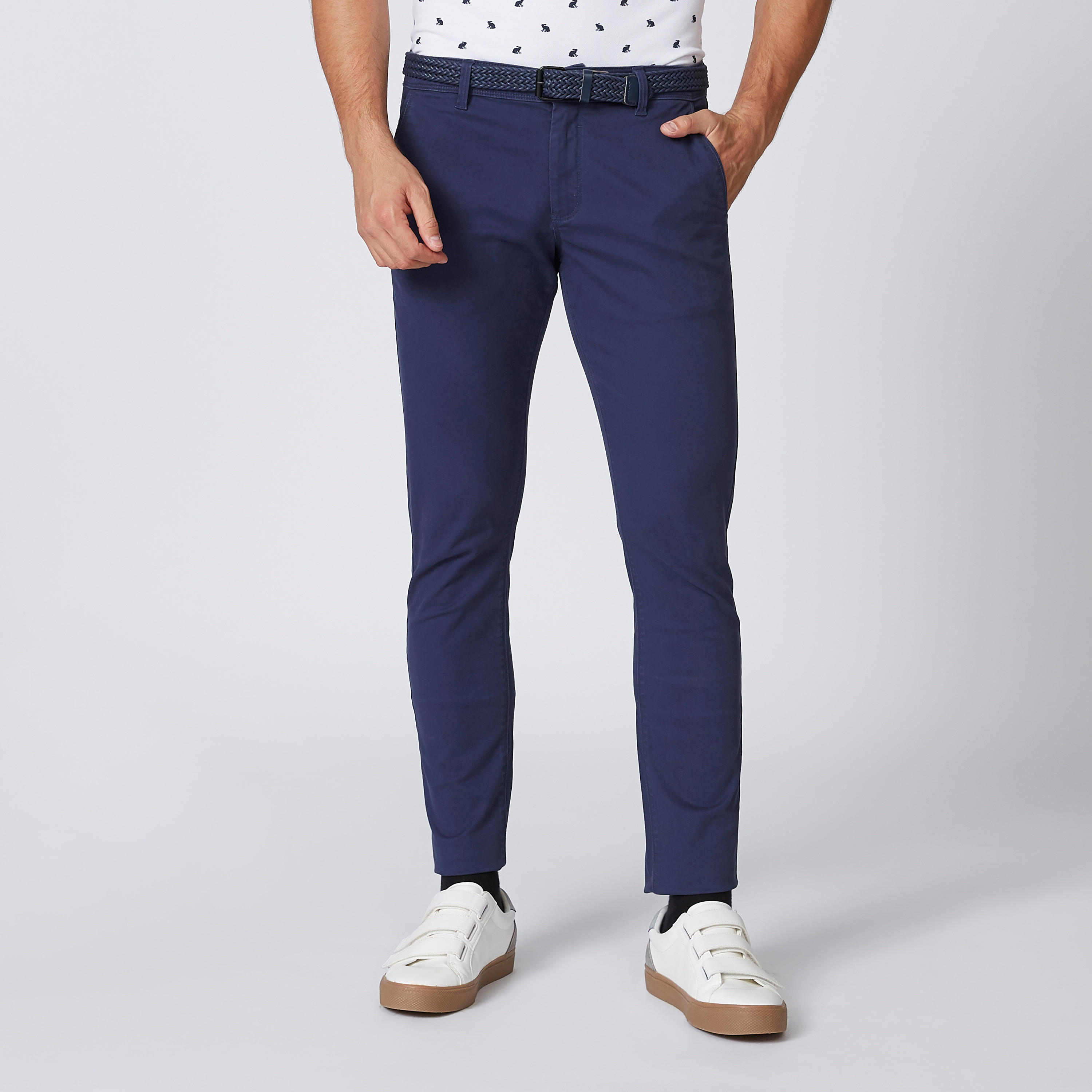 بنطلون سادة طويل بجيوب وحلقات للحزام-men-clothing-bottoms-trousersandchinos-trousers-image-1