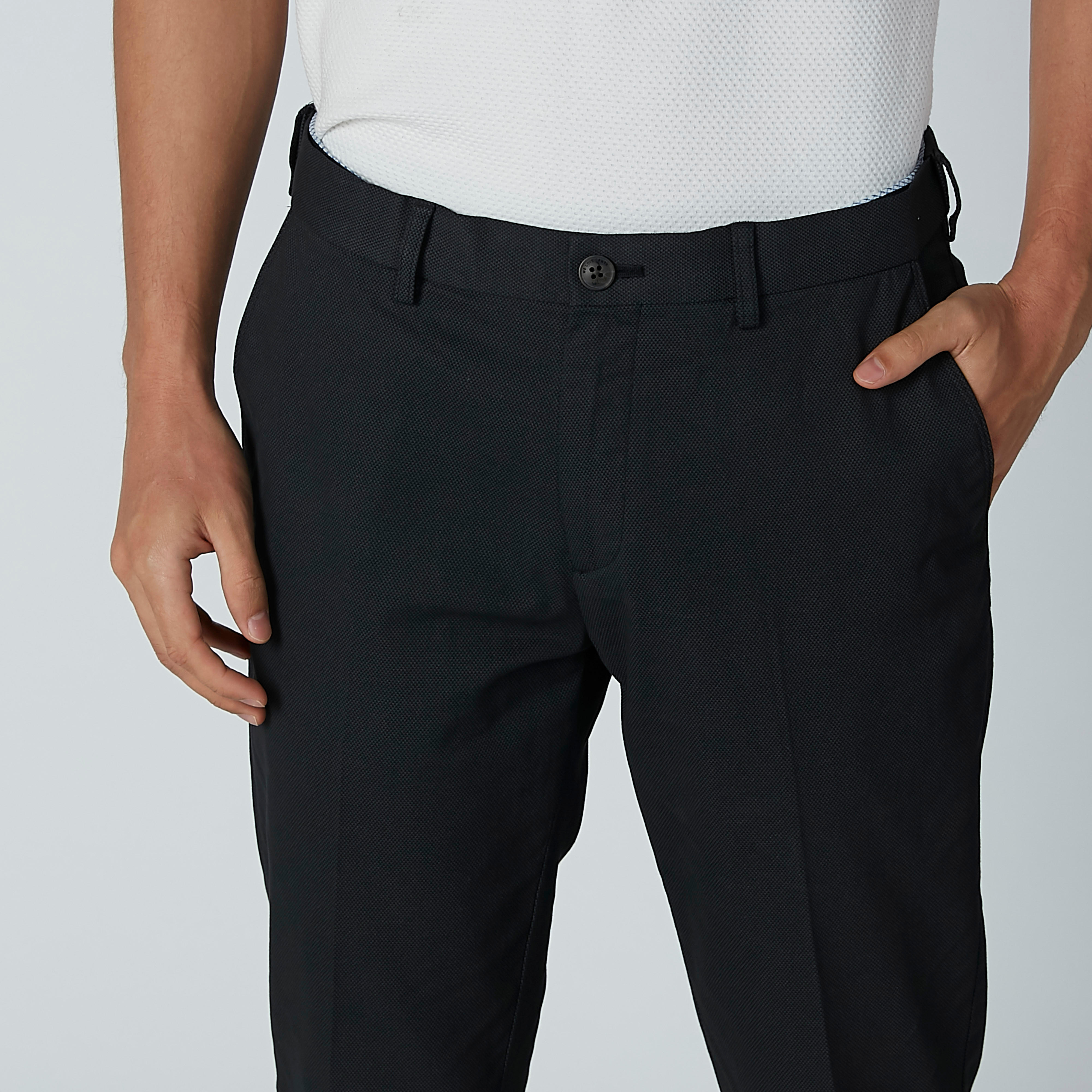 بنطال سادة بقصّة سليم وخصر متوسط الارتفاع وجيوب-men-clothing-bottoms-trousersandchinos-trousers-image-10