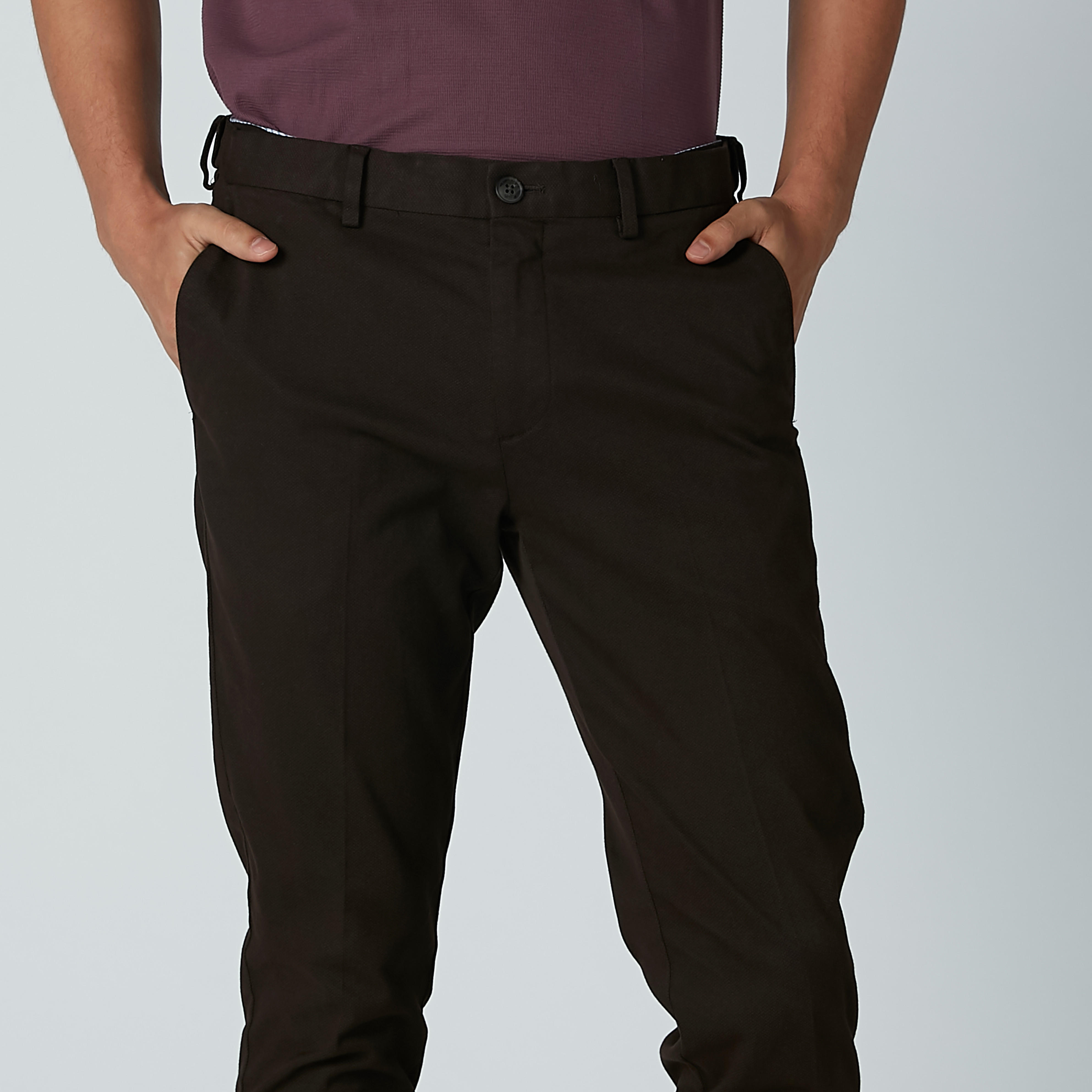 بنطال سادة بقصّة سليم وخصر متوسط الارتفاع وجيوب-men-clothing-bottoms-trousersandchinos-trousers-image-15