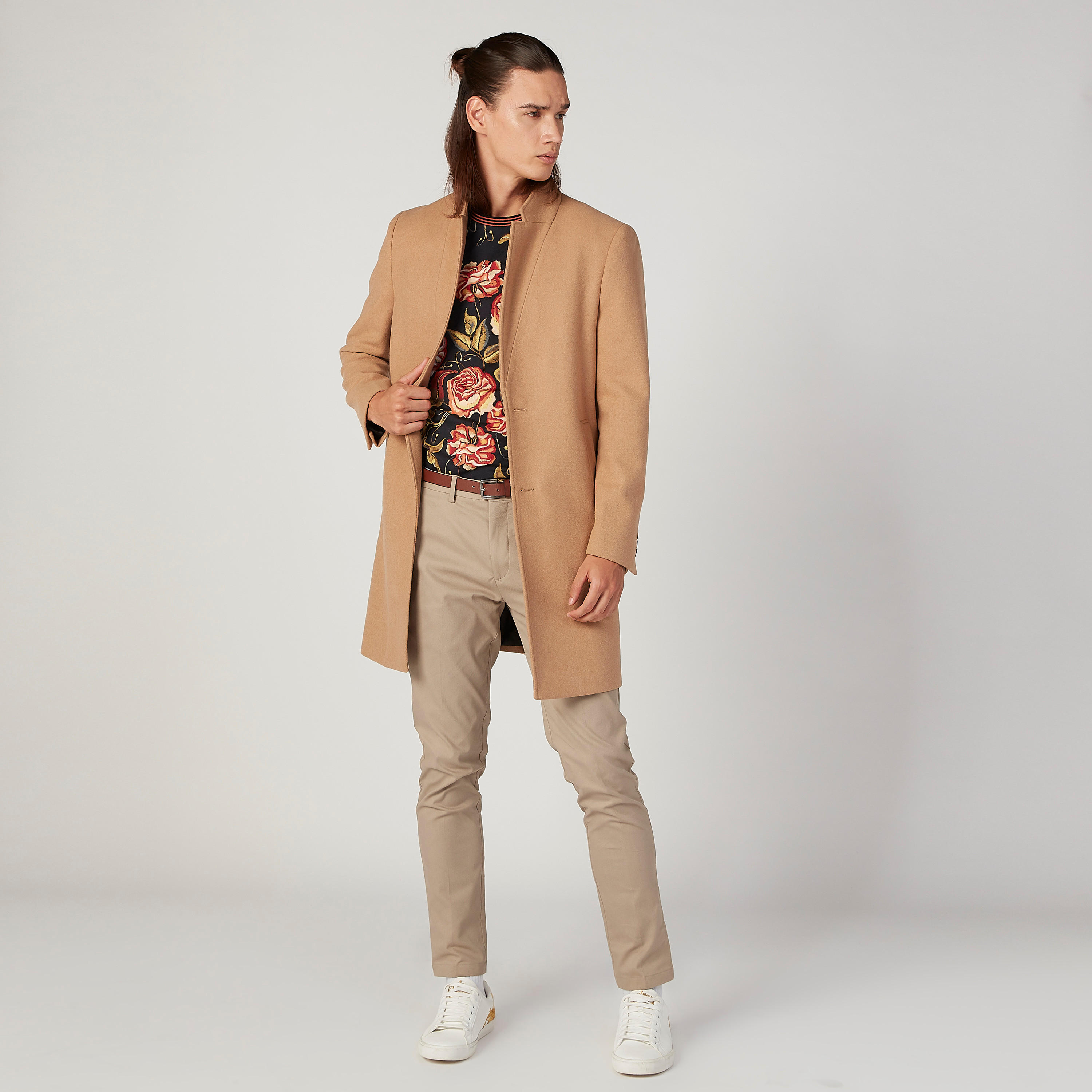 بنطلون شينو سادة بجيوب وحلقات للحزام-men-clothing-bottoms-trousersandchinos-trousers-image-2