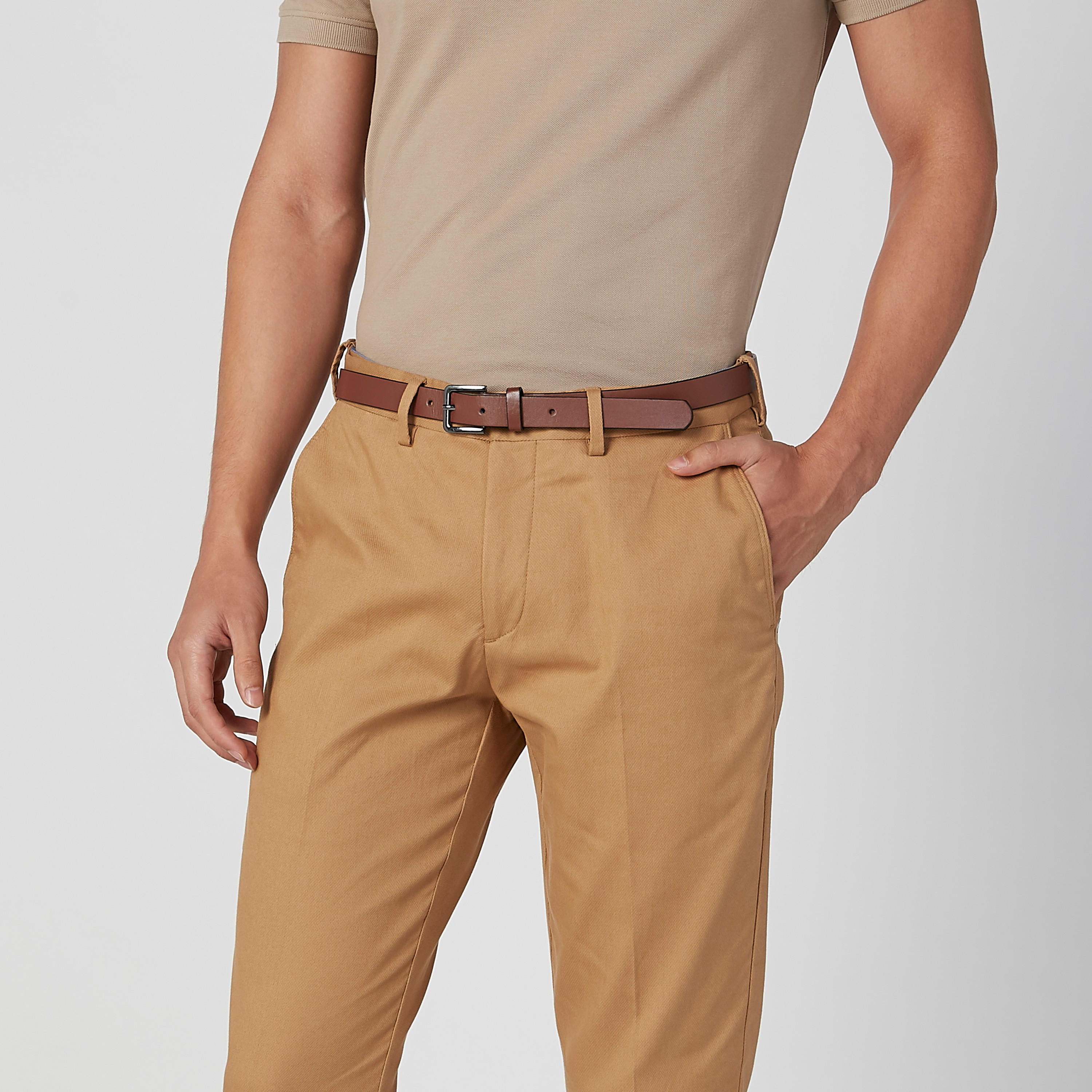 بنطلون شينو سادة بجيوب وحلقات للحزام-men-clothing-bottoms-trousersandchinos-trousers-image-4