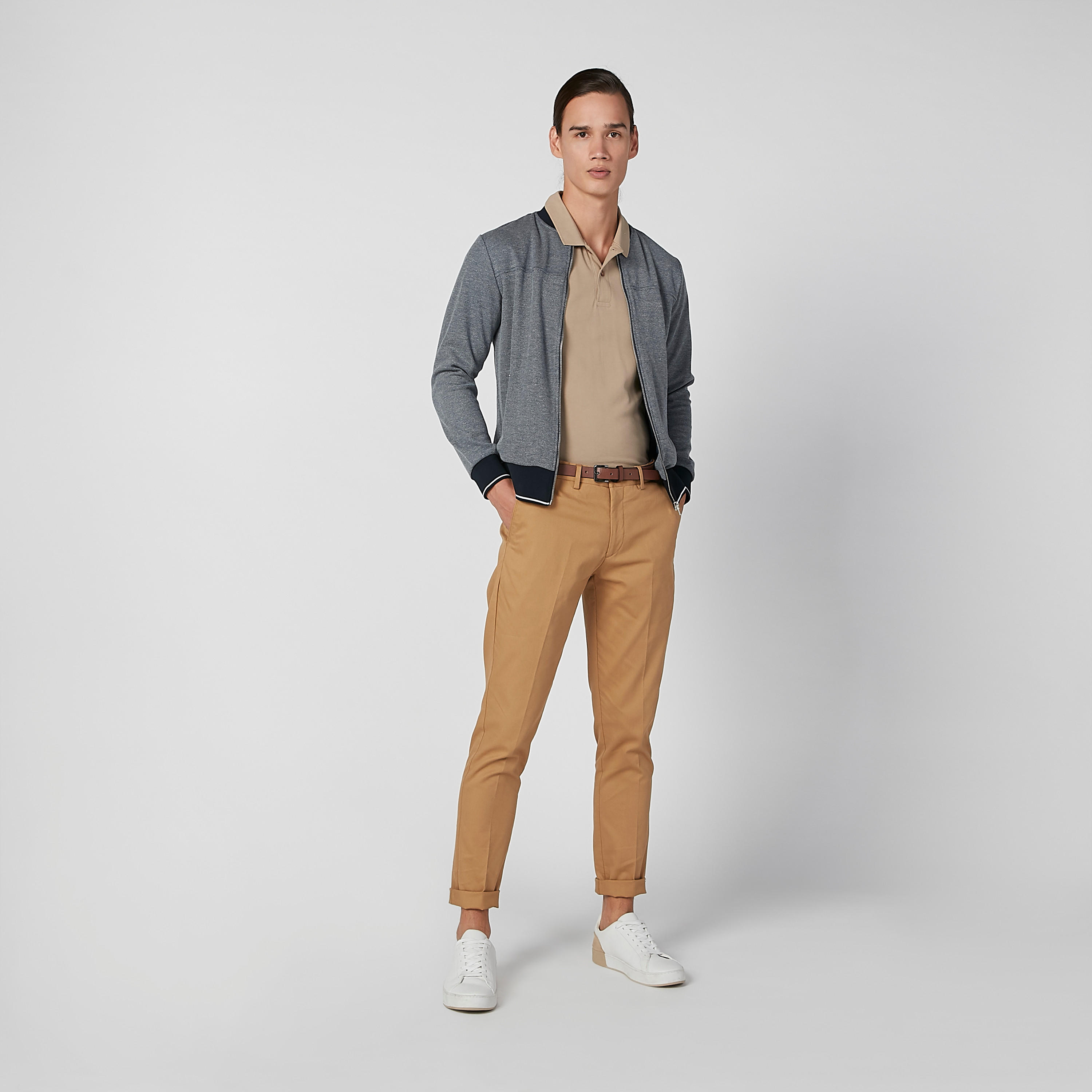 بنطلون شينو سادة بجيوب وحلقات للحزام-men-clothing-bottoms-trousersandchinos-trousers-image-5