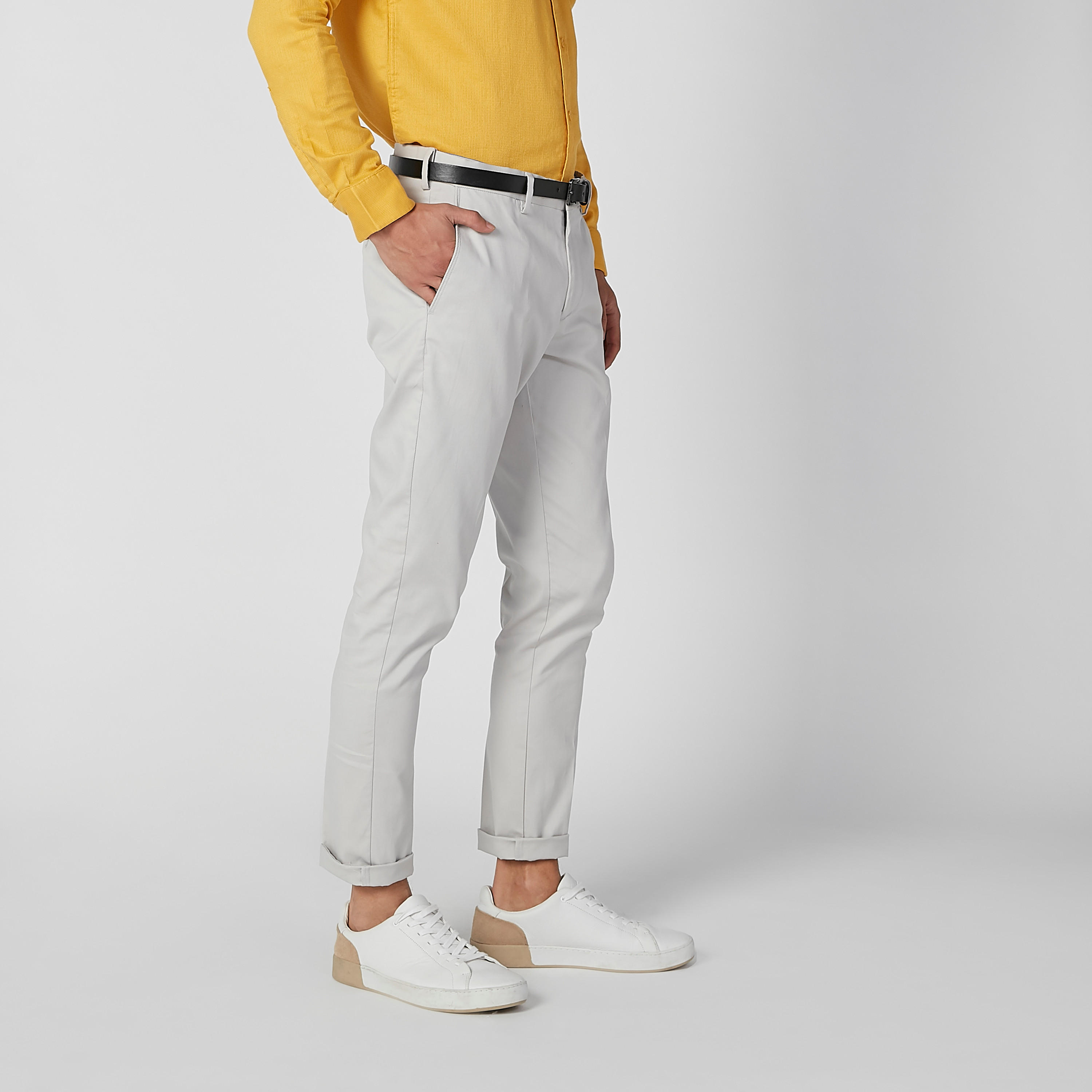 بنطلون شينو سادة بجيوب وحلقات للحزام-men-clothing-bottoms-trousersandchinos-trousers-image-3