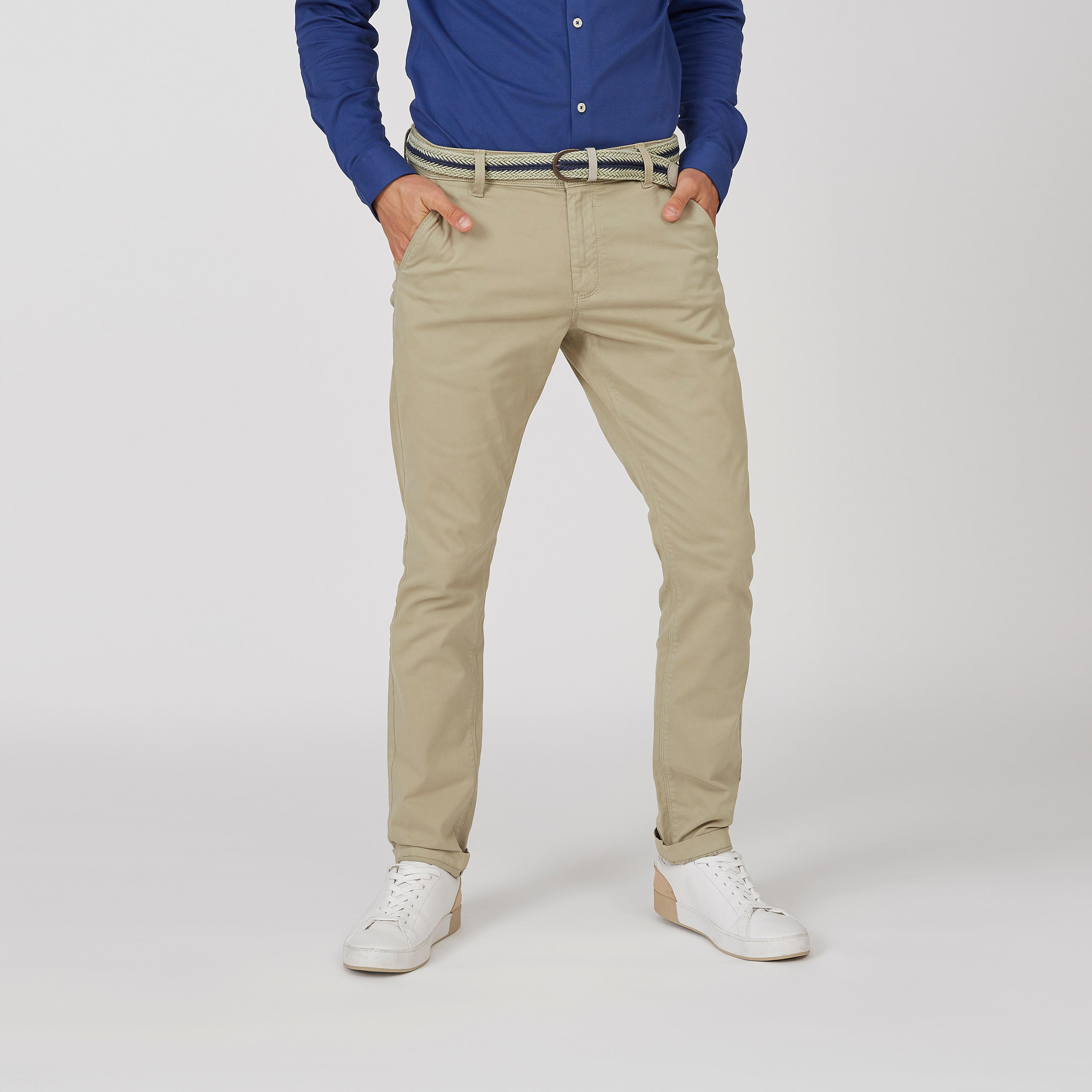 بنطلون شينو سادة بجيوب وحلقات للحزام-men-clothing-bottoms-trousersandchinos-trousers-image-5