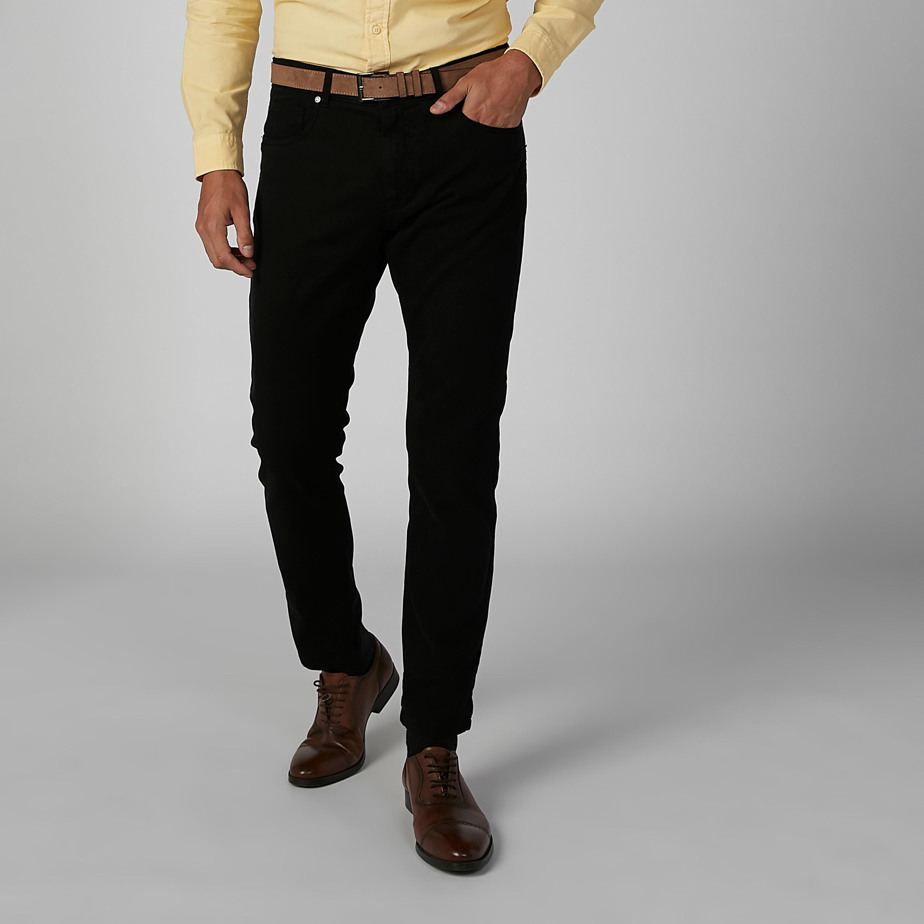بنطلون مستدام شينو سادة سليم بجيوب-men-clothing-bottoms-trousersandchinos-trousers-image-1