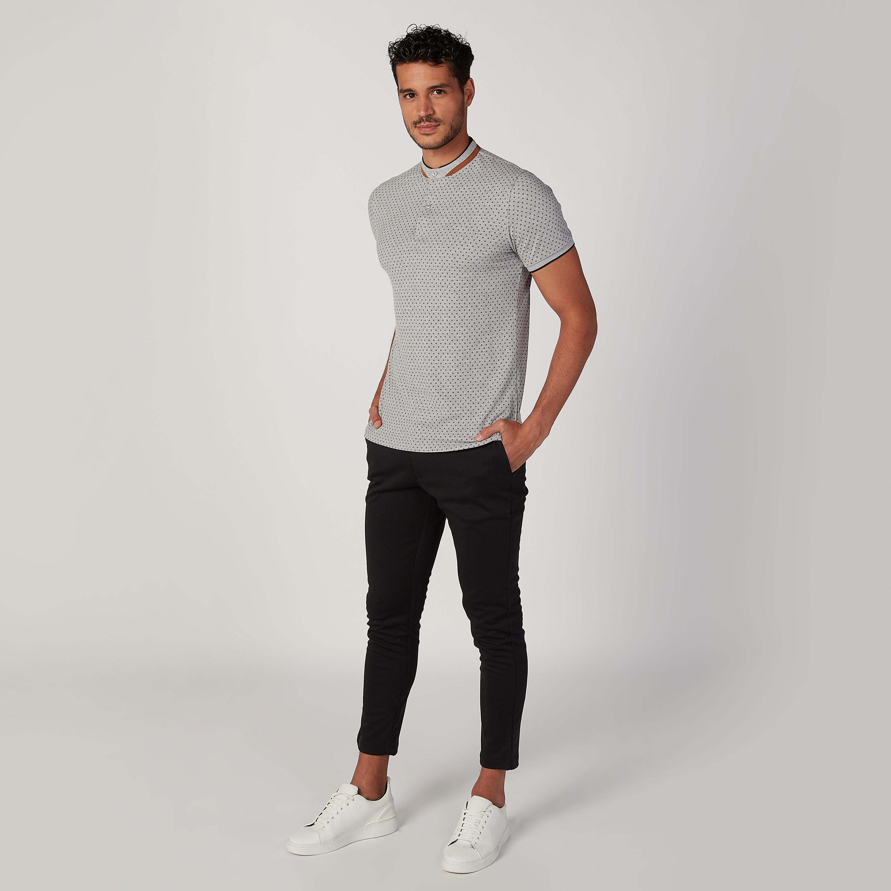 بنطلون مستدام سليم فيت سادة بخصر متوسط الارتفاع وجيوب -men-clothing-bottoms-trousersandchinos-trousers-image-2
