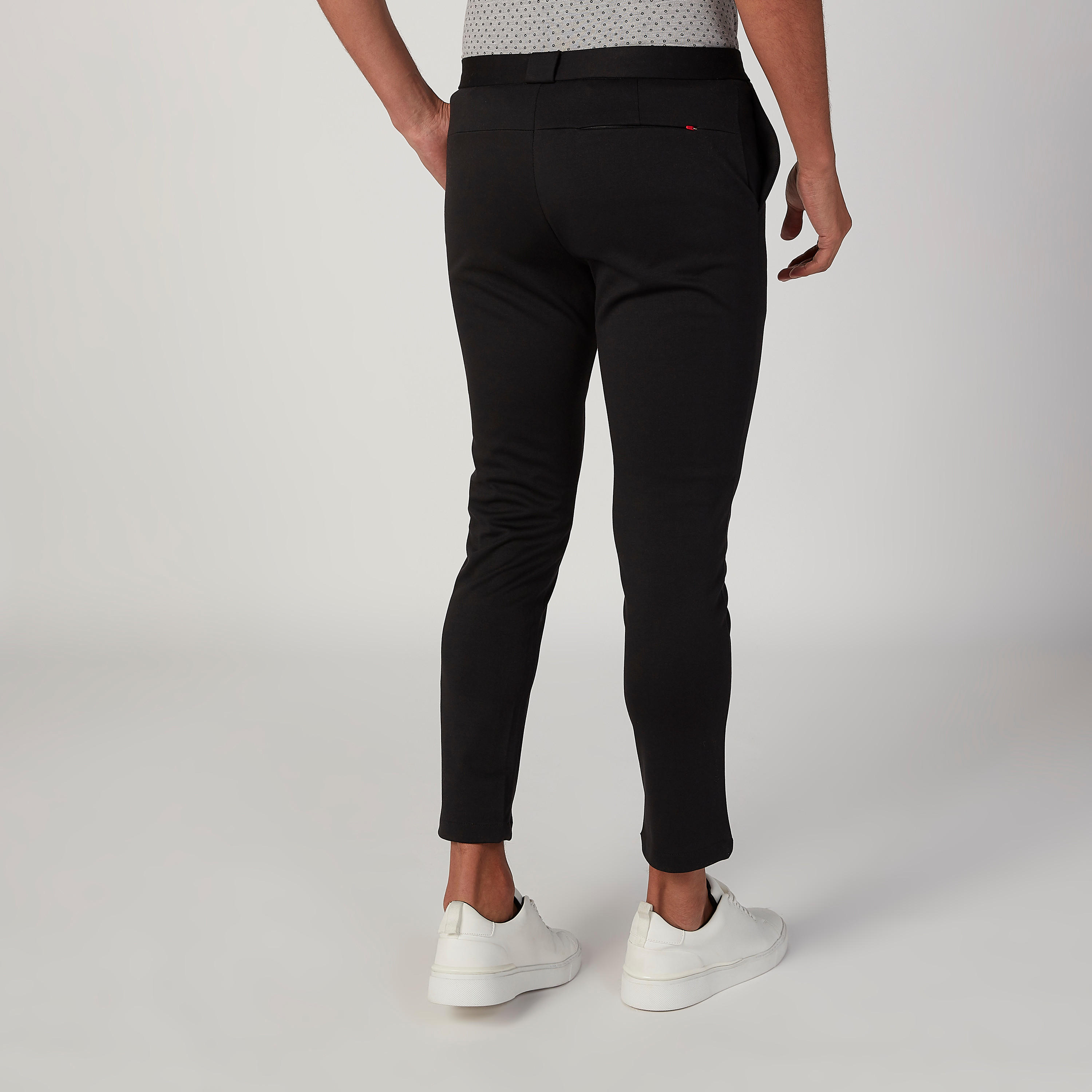 بنطلون مستدام سليم فيت سادة بخصر متوسط الارتفاع وجيوب -men-clothing-bottoms-trousersandchinos-trousers-image-4