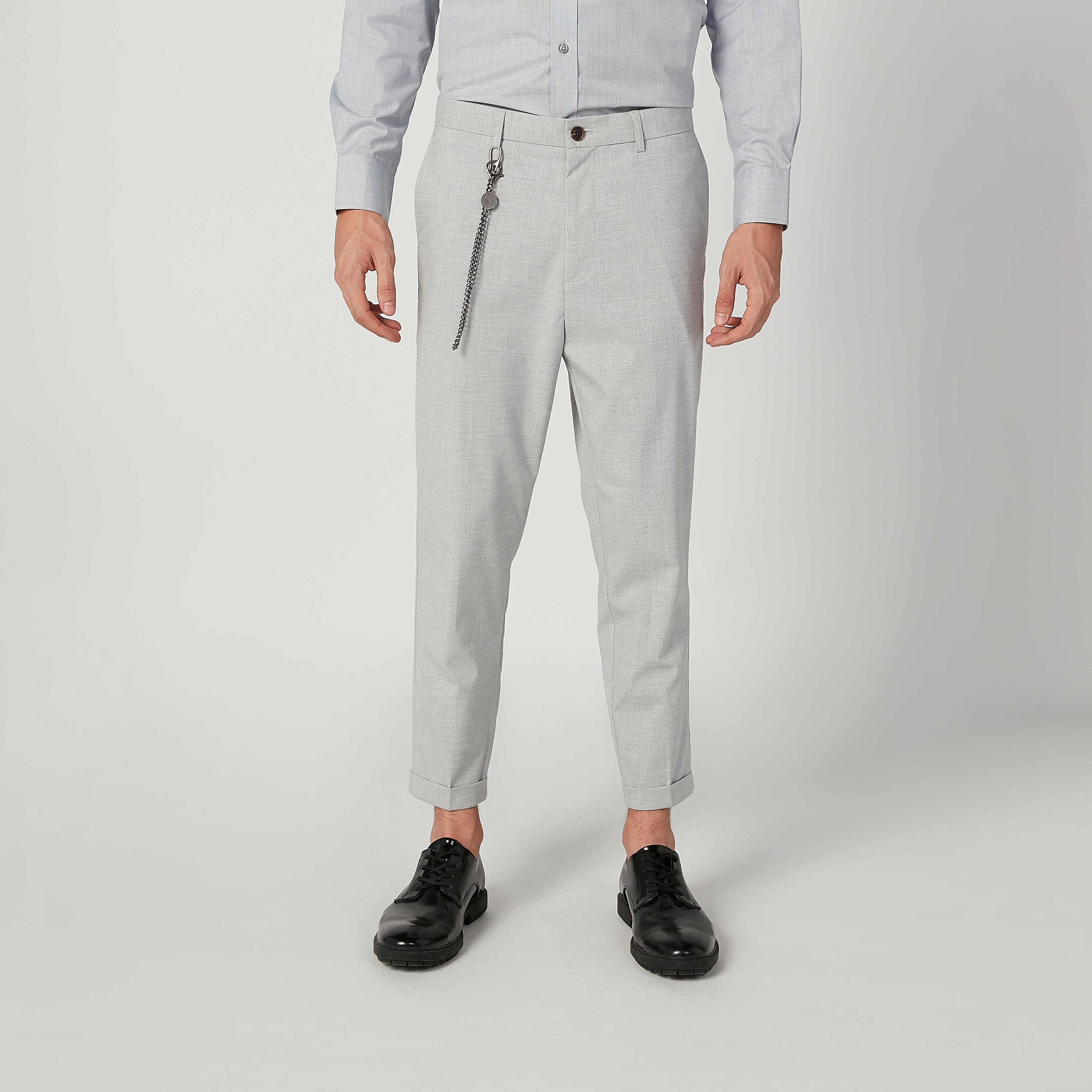Sustainable Slim Fit Plain Mid Waist Trousers with Pockets-men-clothing-bottoms-trousersandchinos-trousers-image-1