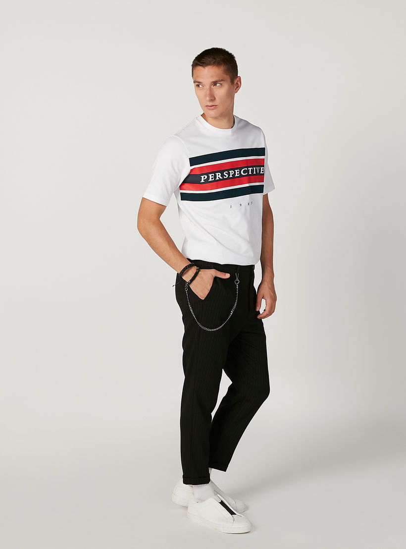 بنطلون سليم مستدام سادة بخصر متوسط الارتفاع وجيوب -men-clothing-bottoms-trousersandchinos-trousers-image-2