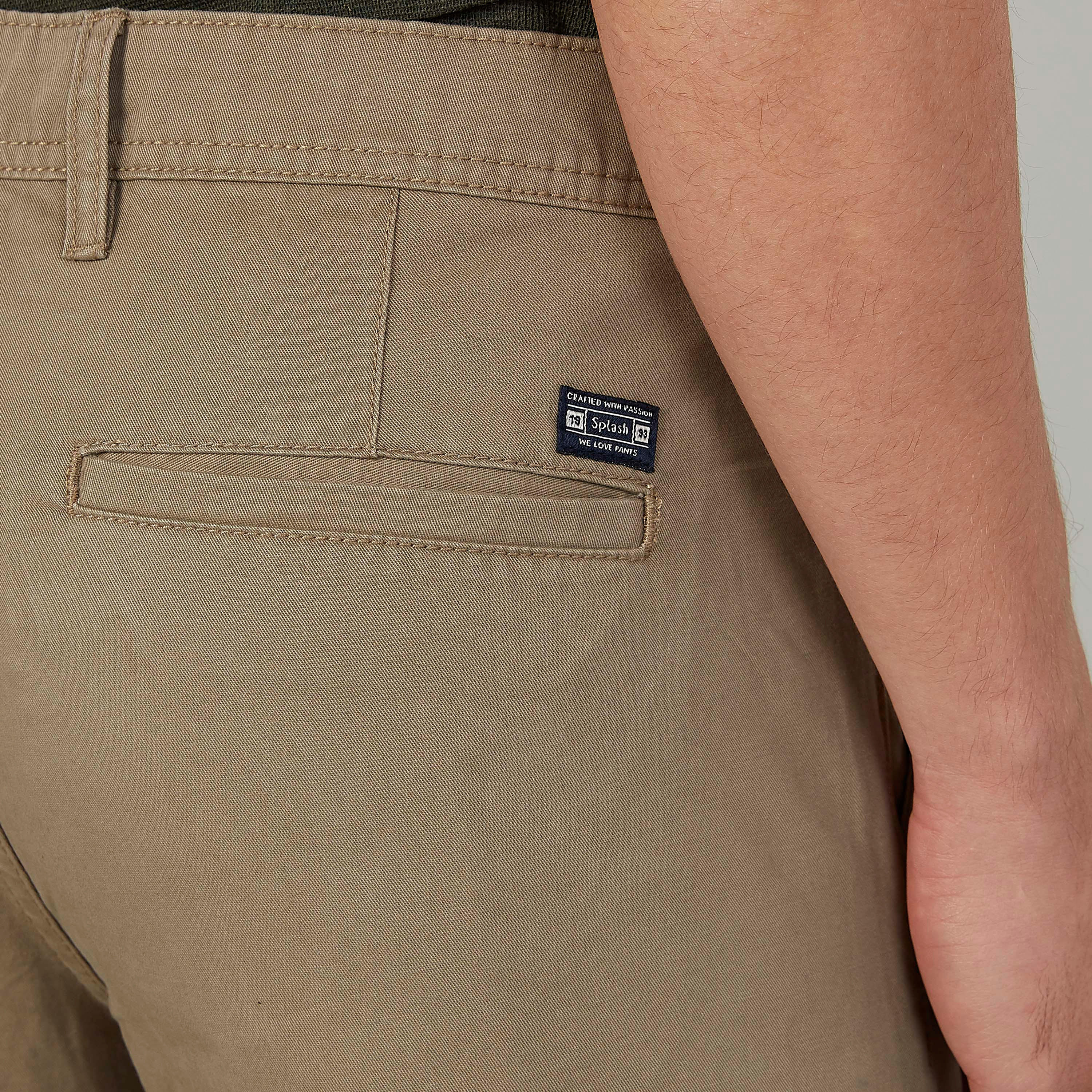 بنطلون رياضي مستدام طويل بارز الملمس بخصر مرن وجيوب-men-clothing-bottoms-trousersandchinos-trousers-image-3