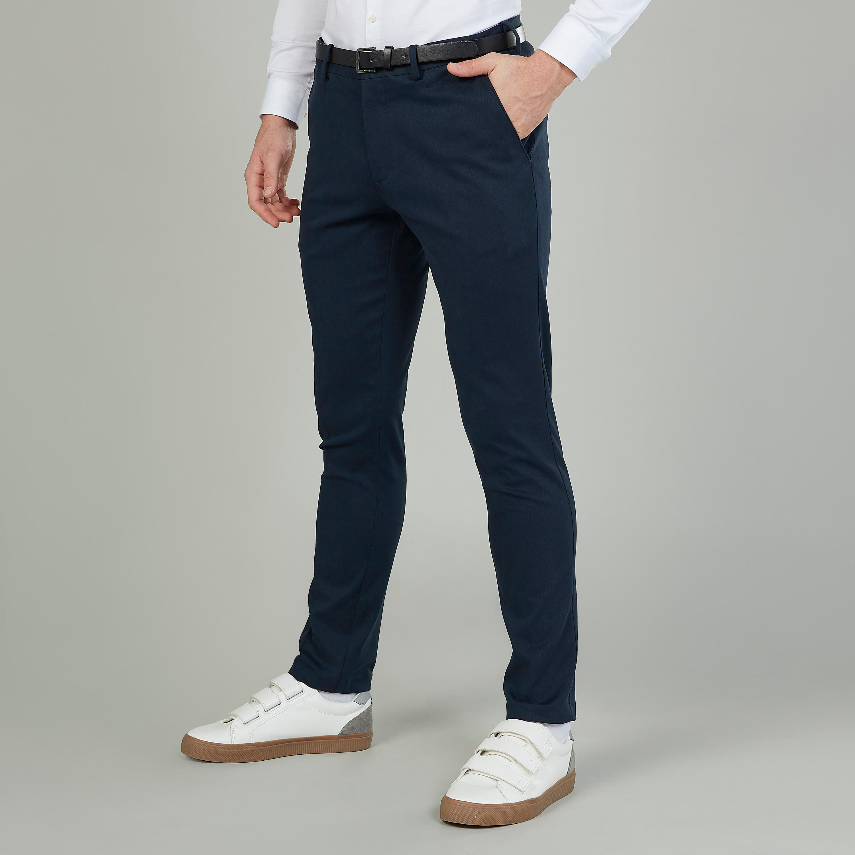 بنطلون سادة بجيوب وعراوي-men-clothing-bottoms-trousersandchinos-trousers-image-1
