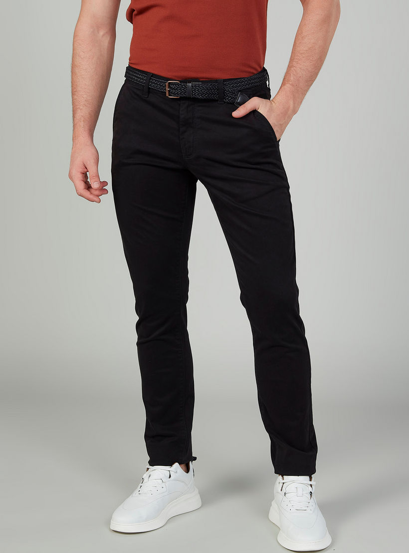 بنطلون سادة بجيوب وحلقات للحزام-men-clothing-bottoms-trousersandchinos-trousers-image-1