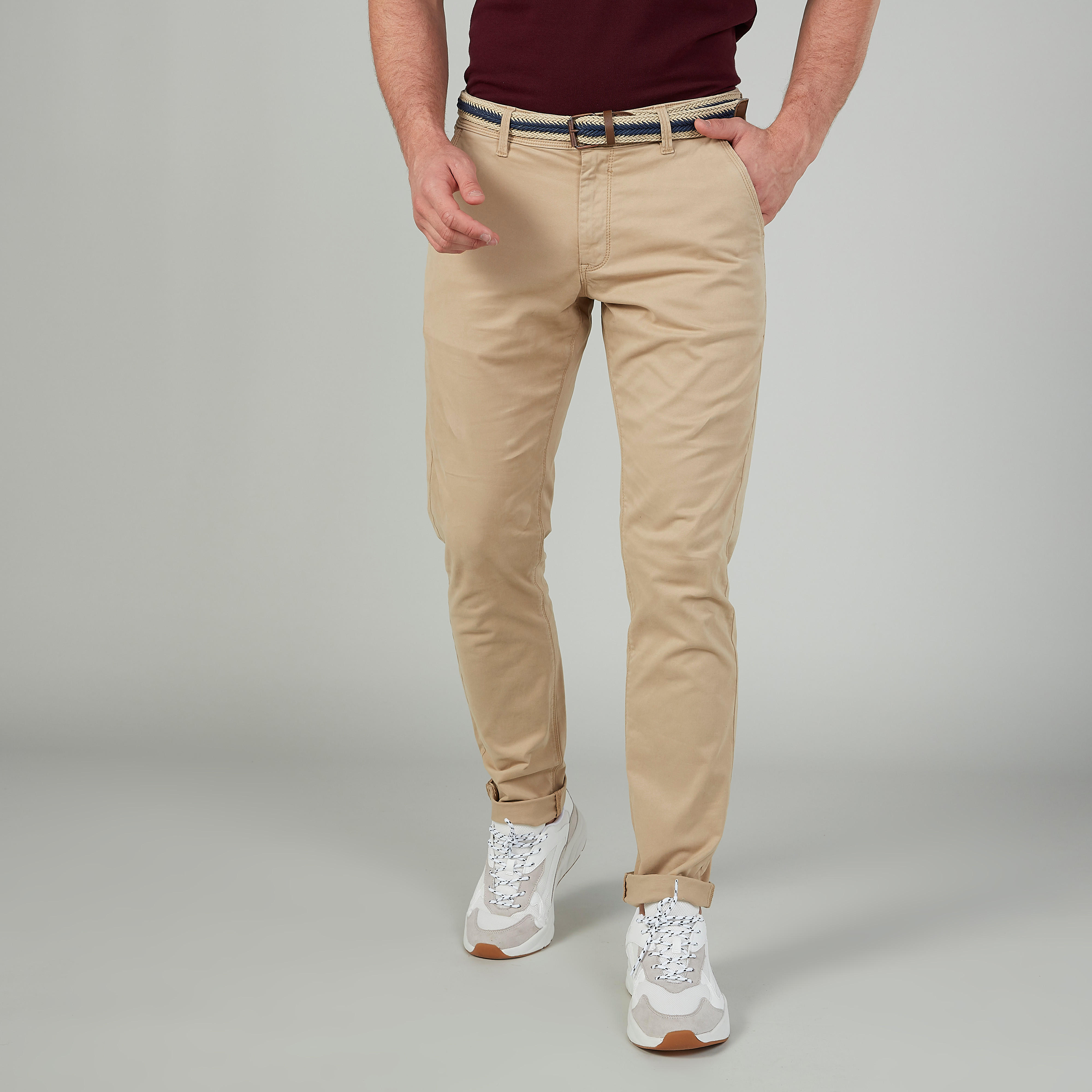 بنطلون سادة طويل بجيوب وحلقات للحزام-men-clothing-bottoms-trousersandchinos-trousers-image-1