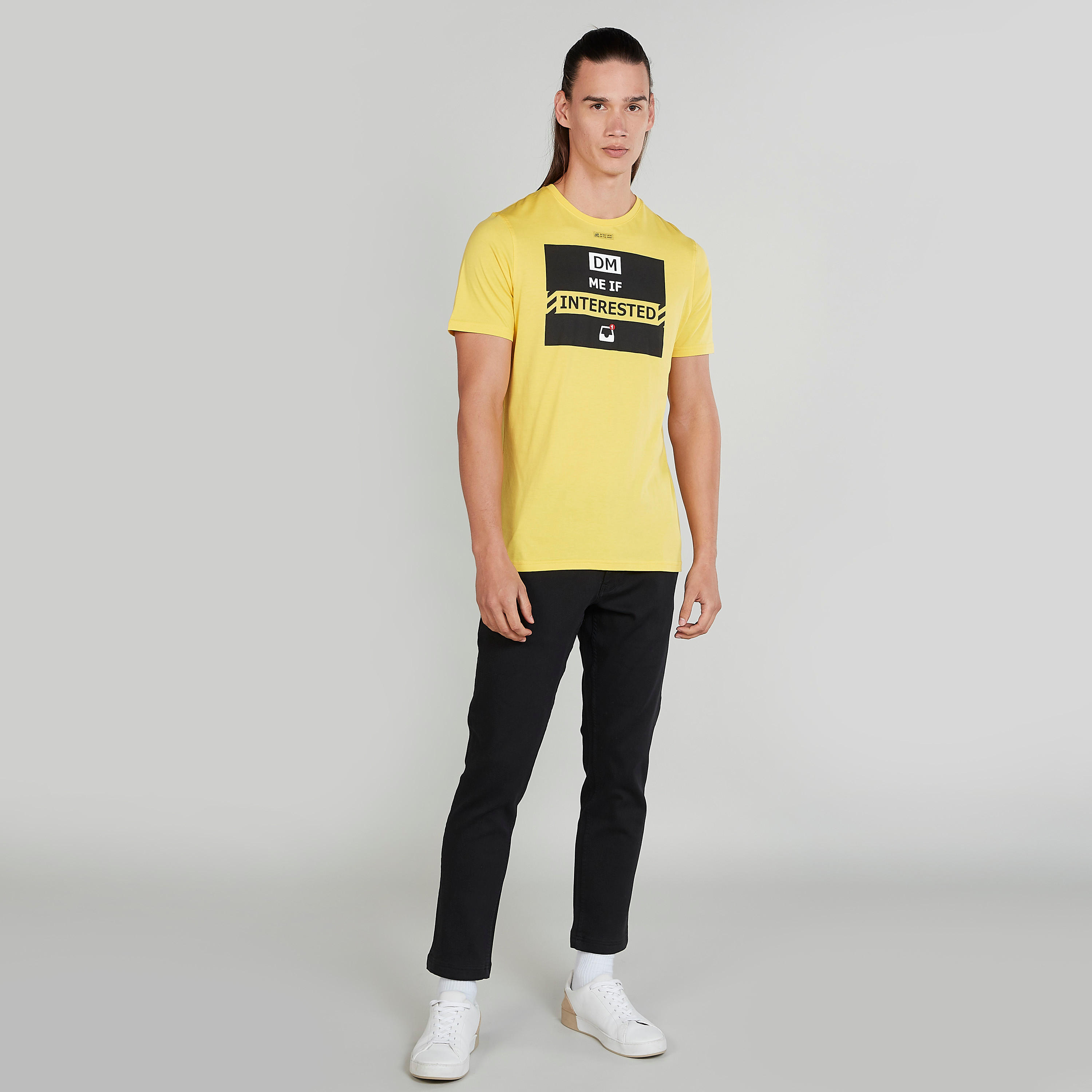 بنطلون شينو سليم سادة بخصر متوسط الارتفاع وجيوب وعراوي-men-clothing-bottoms-trousersandchinos-trousers-image-12