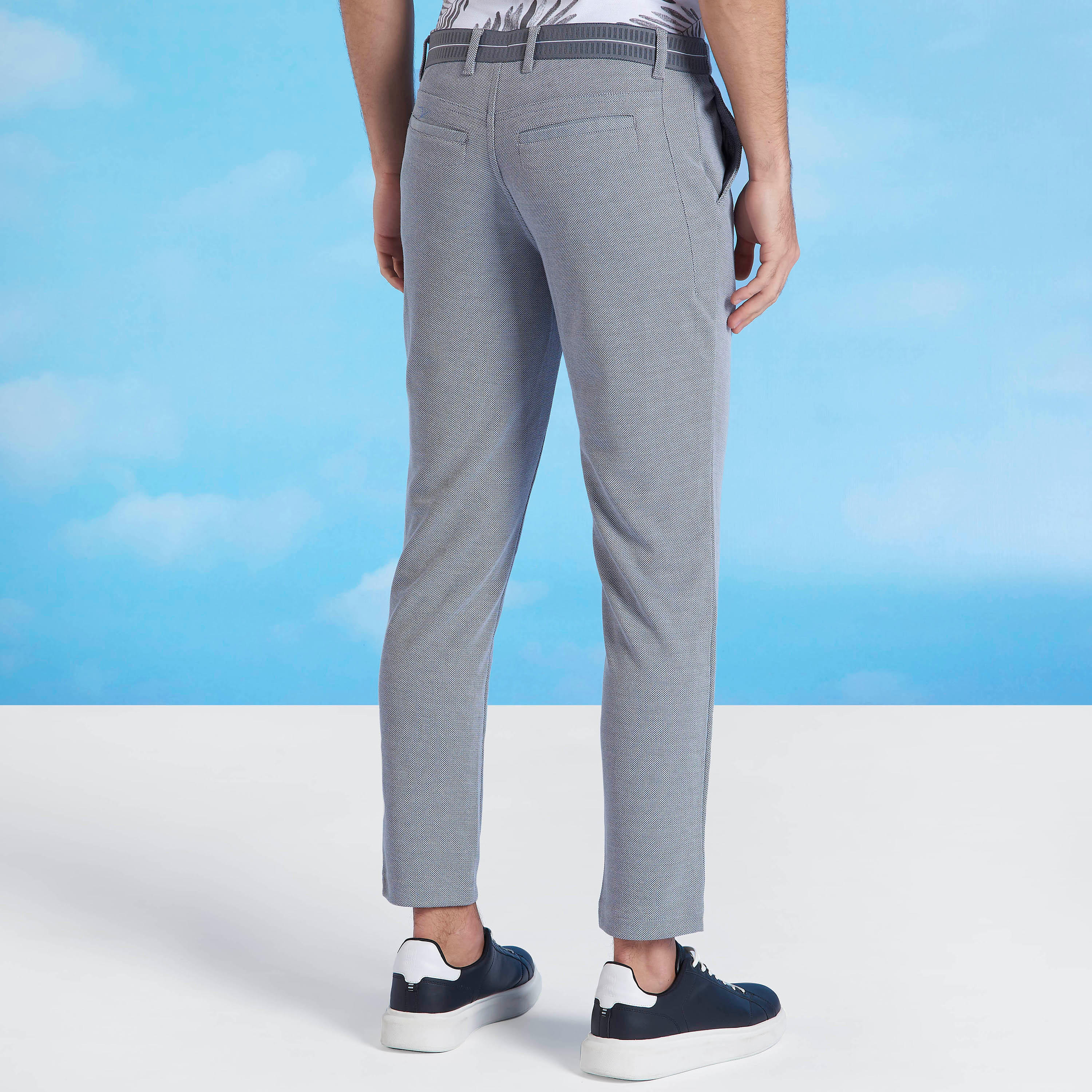 بنطلون شينو سادة سليم بخصر متوسط الارتفاع وجيوب ورباط-men-clothing-bottoms-trousersandchinos-trousers-image-5