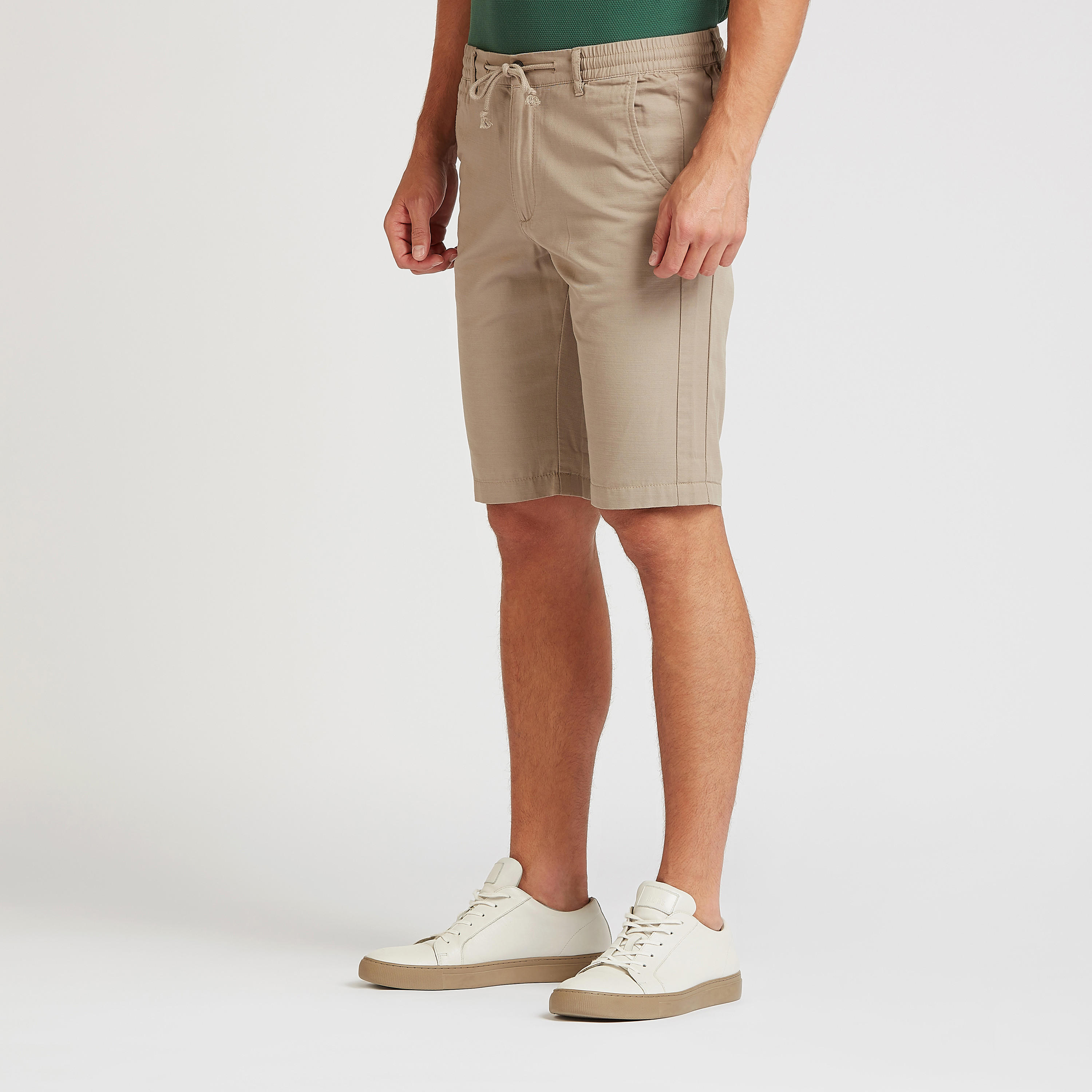 Slim Fit Solid Mid-Rise Shorts with Pocket Detail and Drawstring-men-clothing-bottoms-shorts-image-5