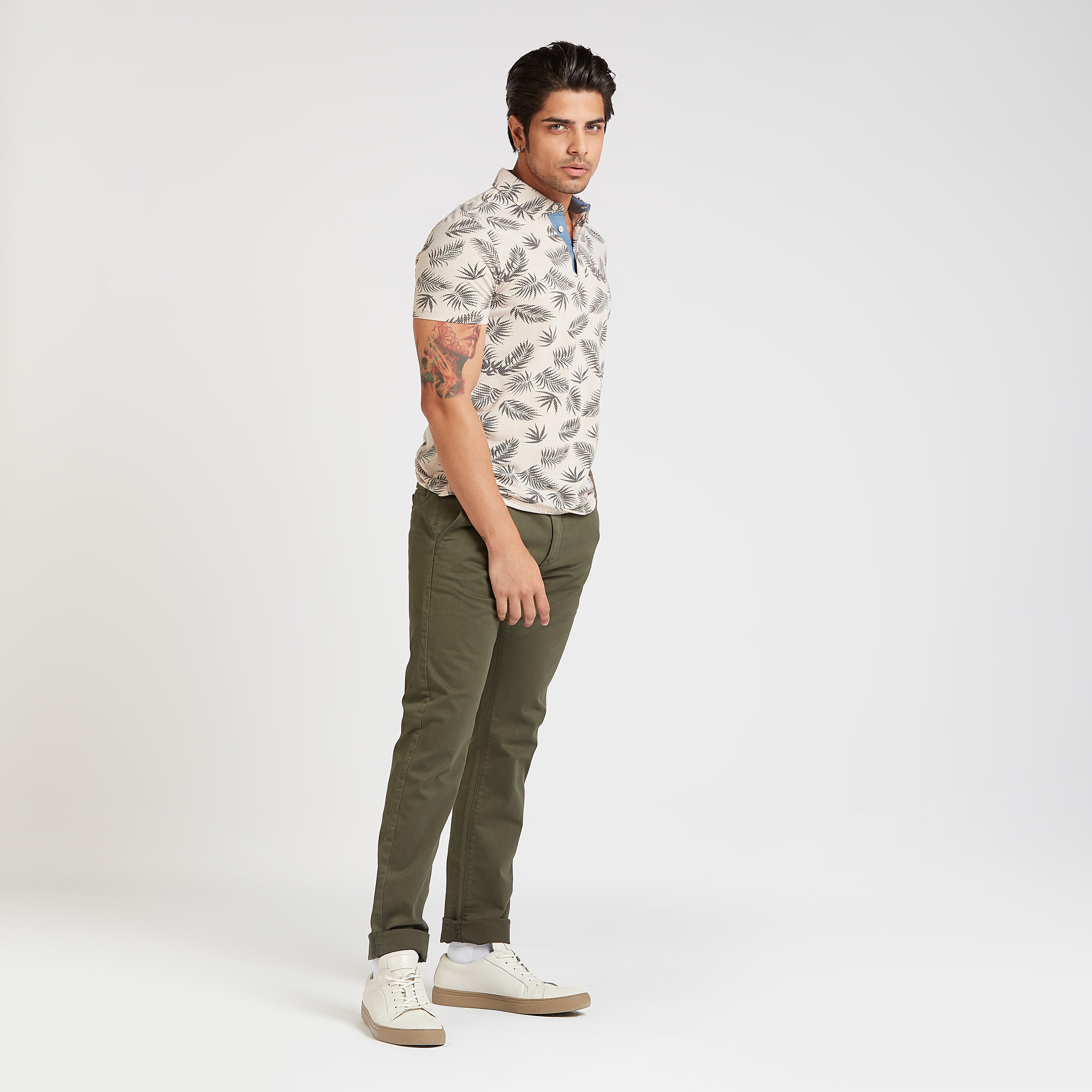 بنطال شينو طويل سادة بجيوب وحلقات للحزام-men-clothing-bottoms-trousersandchinos-trousers-image-6