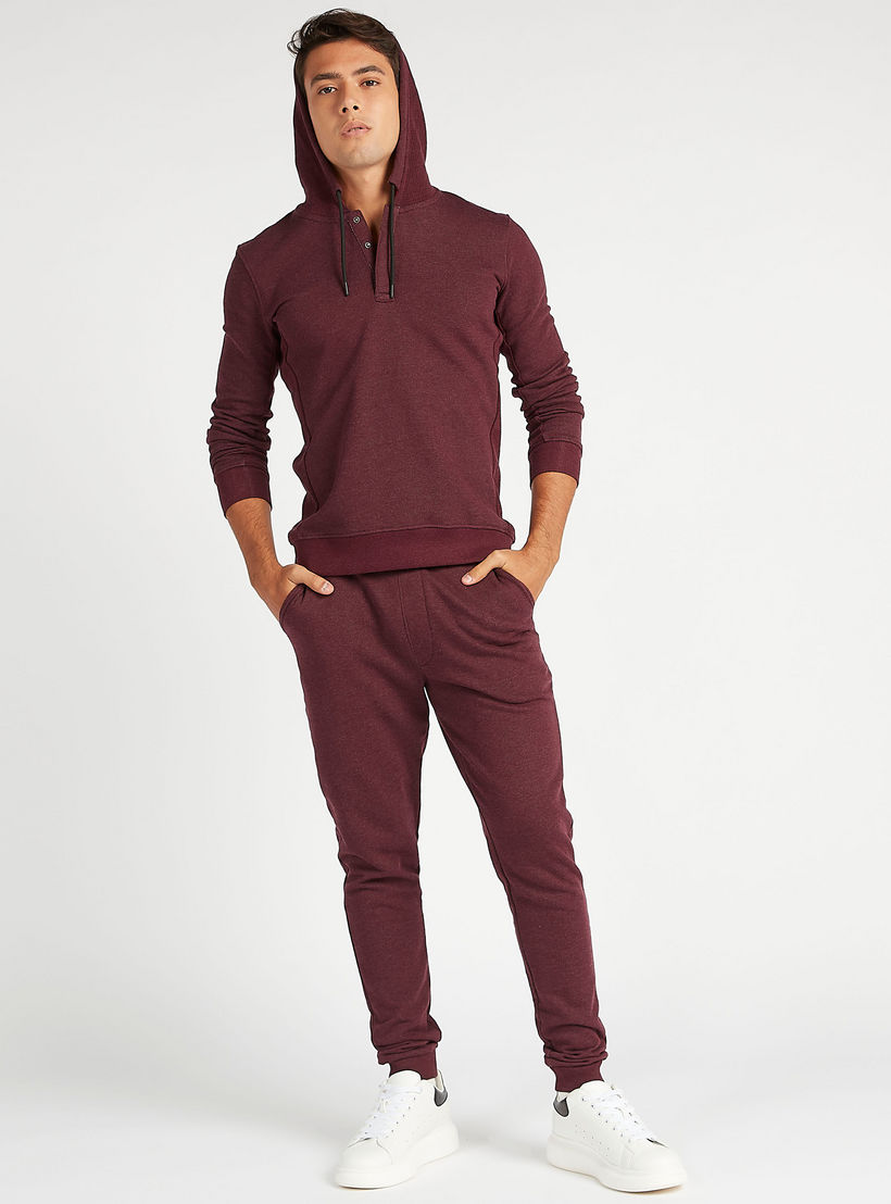 بنطلون رياضي مستدام سادة برباط إغلاق وخصر متوسّط الارتفاع-men-clothing-bottoms-joggers-image-3