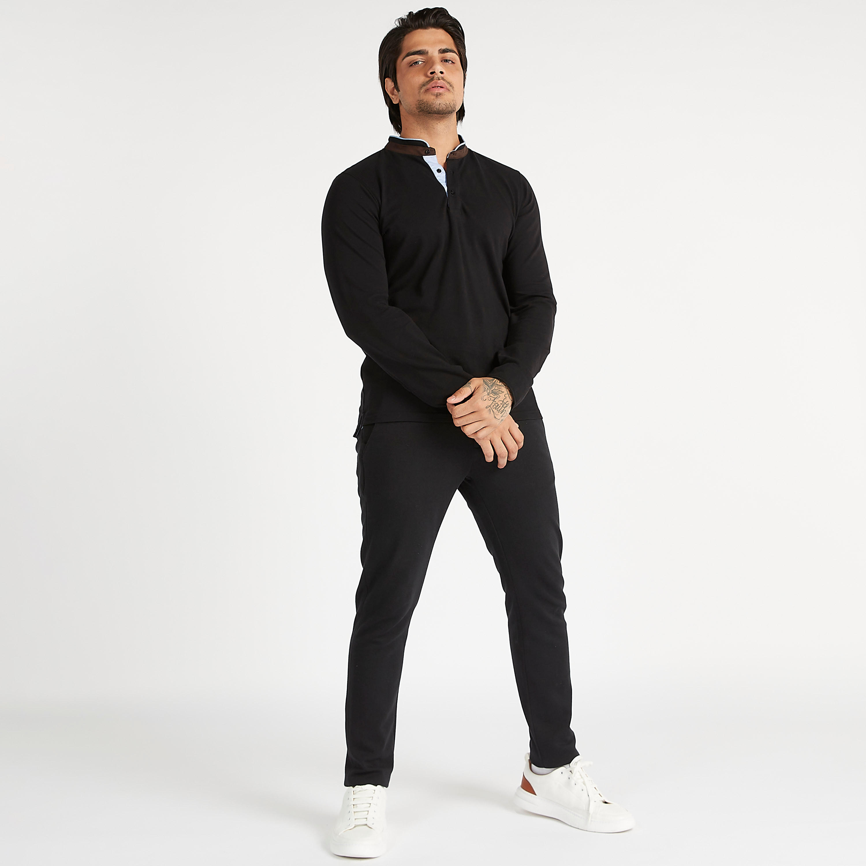 Sustainable Solid Mid-Rise Slim Fit Trousers with Pockets-men-clothing-bottoms-trousersandchinos-trousers-image-2
