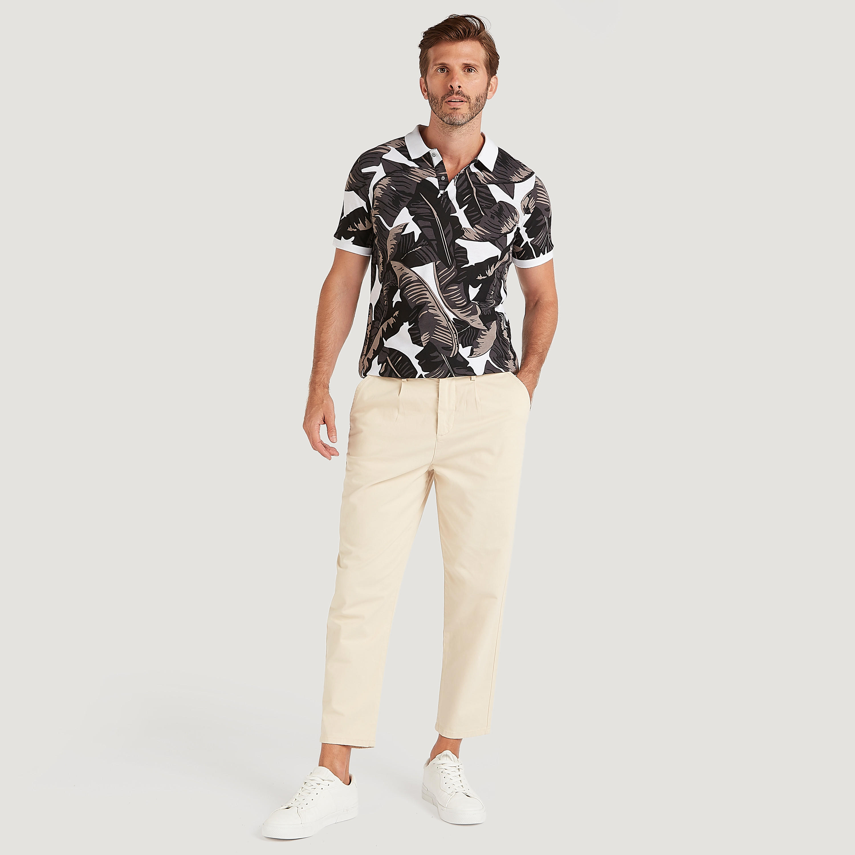 Solid Relaxed Fit Mid-Rise Chinos with Pockets and Button Closure-men-clothing-bottoms-trousersandchinos-chinos-image-2