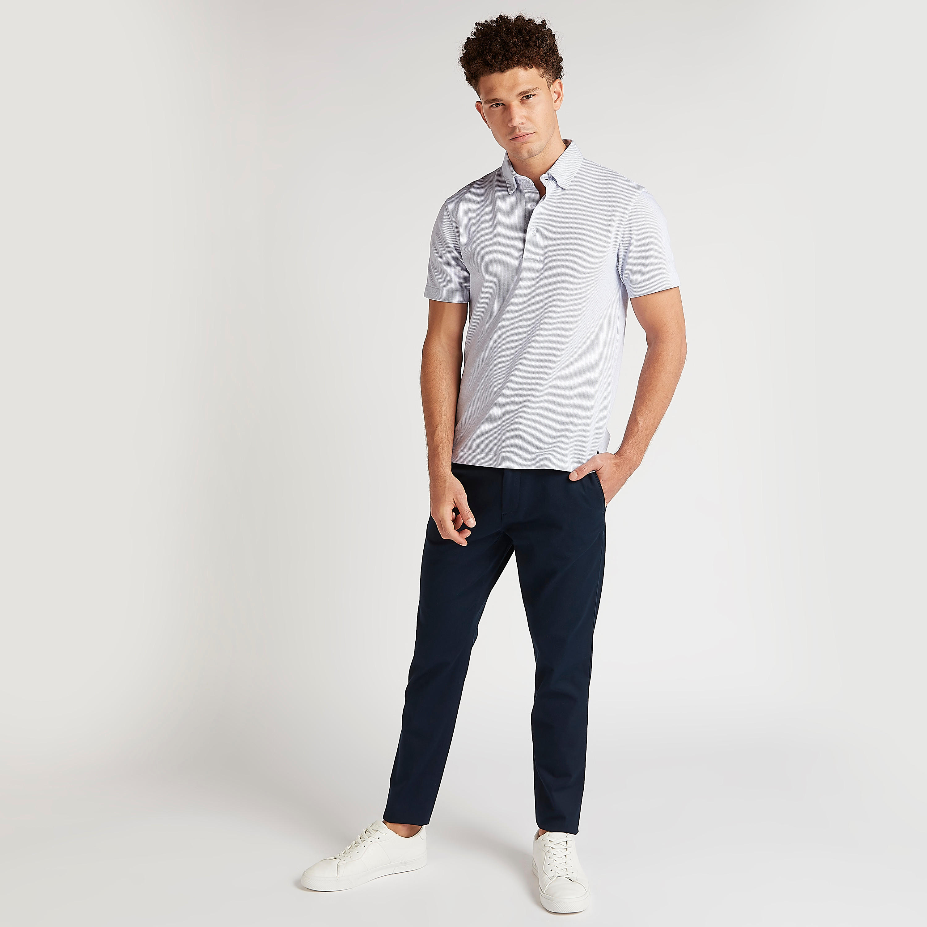 بنطلون شينو سادة بحزام وجيوب-men-clothing-bottoms-trousersandchinos-trousers-image-3