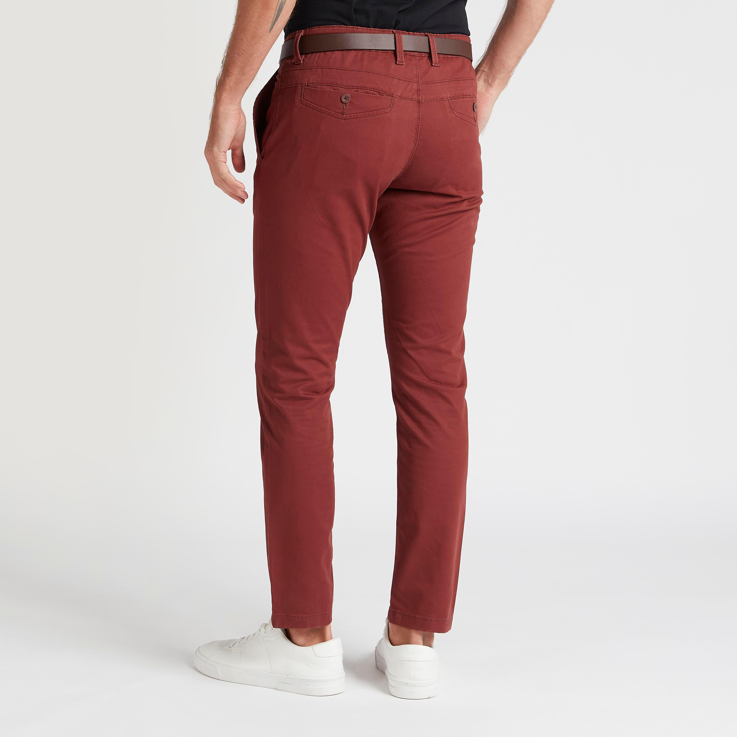 Solid Chino Pants with Button Closure and Pin Buckle Belt-men-clothing-bottoms-trousersandchinos-chinos-image-4