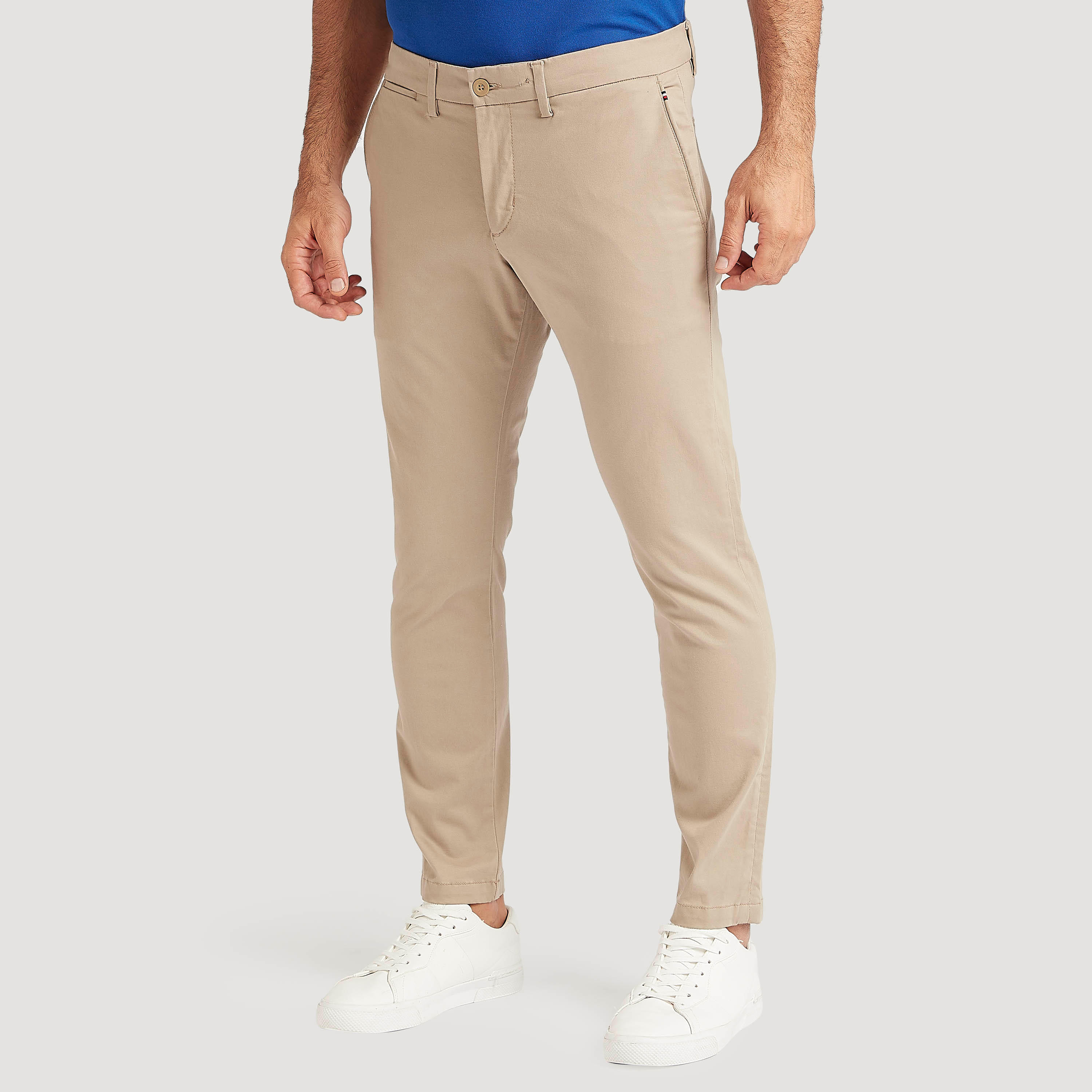 Solid Slim Fit Mid-Rise Chino Pants with Button Closure-men-clothing-bottoms-trousersandchinos-trousers-image-1