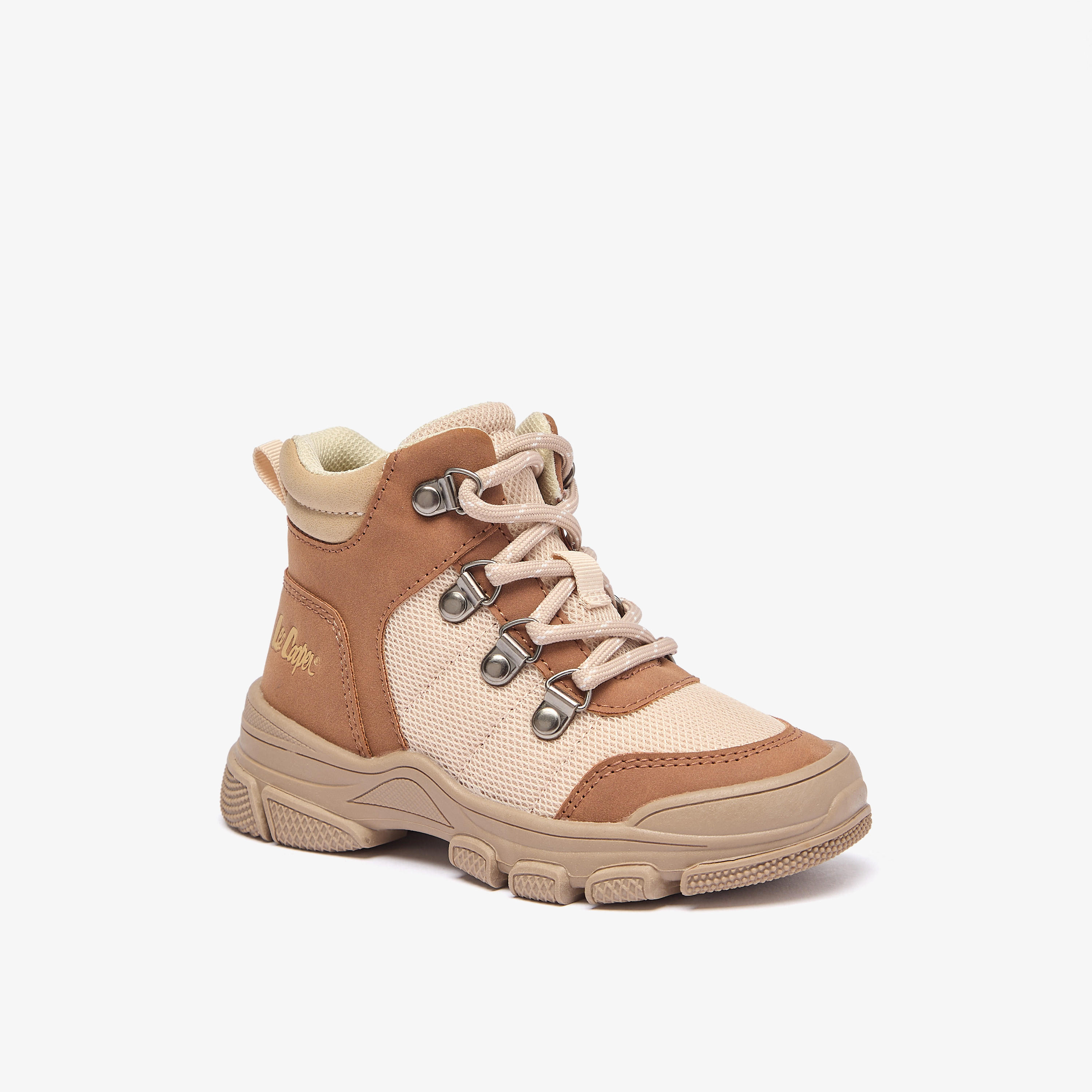 Lee Cooper Boys' Panelled Ankle Boots with Zip Closure-boys-shoes-boots-image-1