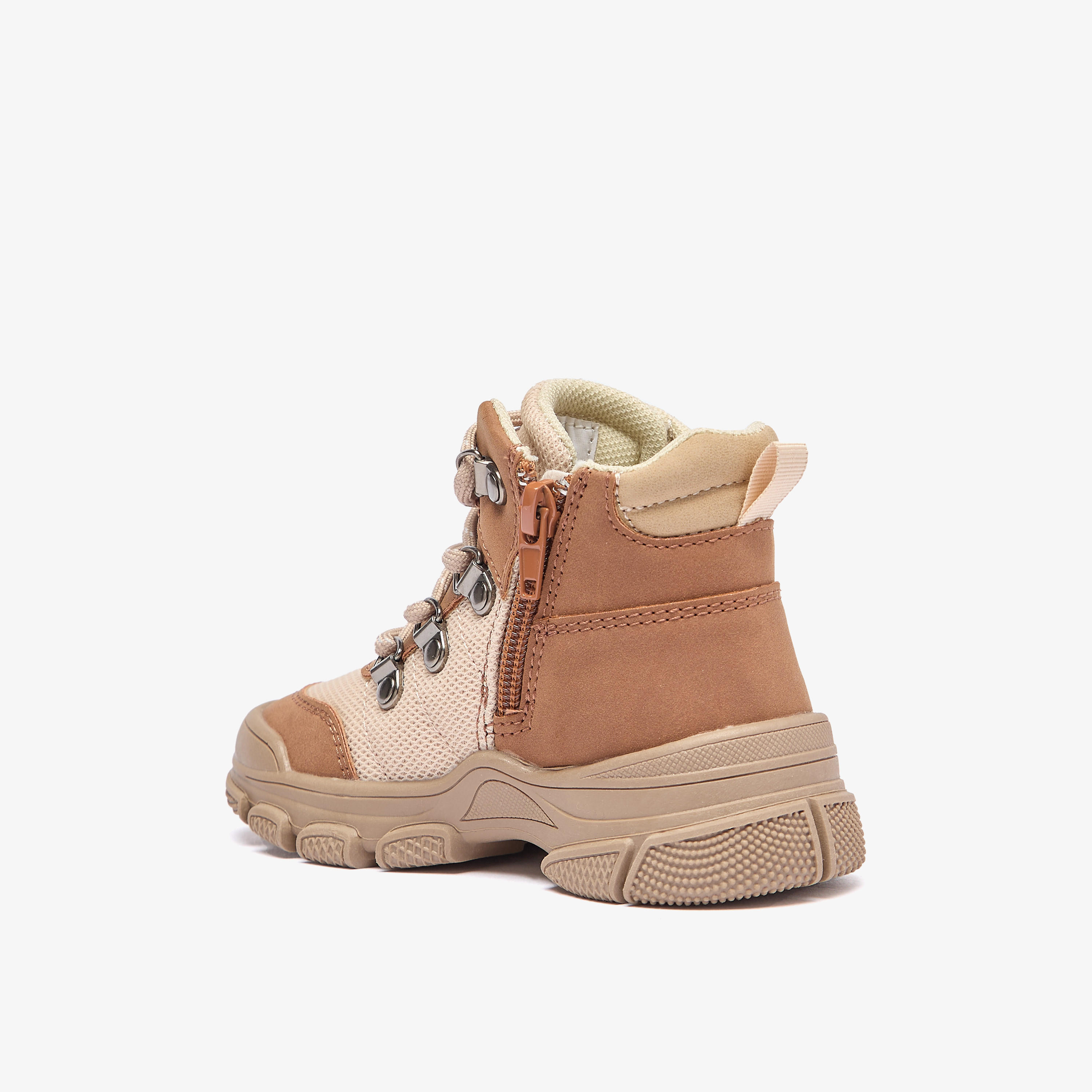 Lee Cooper Boys' Panelled Ankle Boots with Zip Closure-boys-shoes-boots-image-2