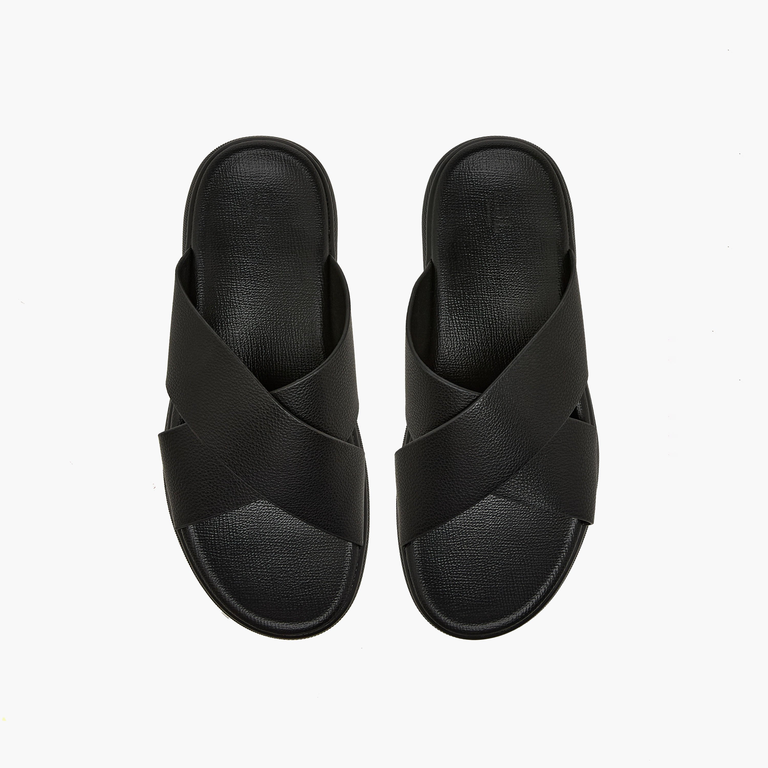 LBL by Shoexpress Men Solid Cross Strap Sandals-men-shoes-sandals-image-1
