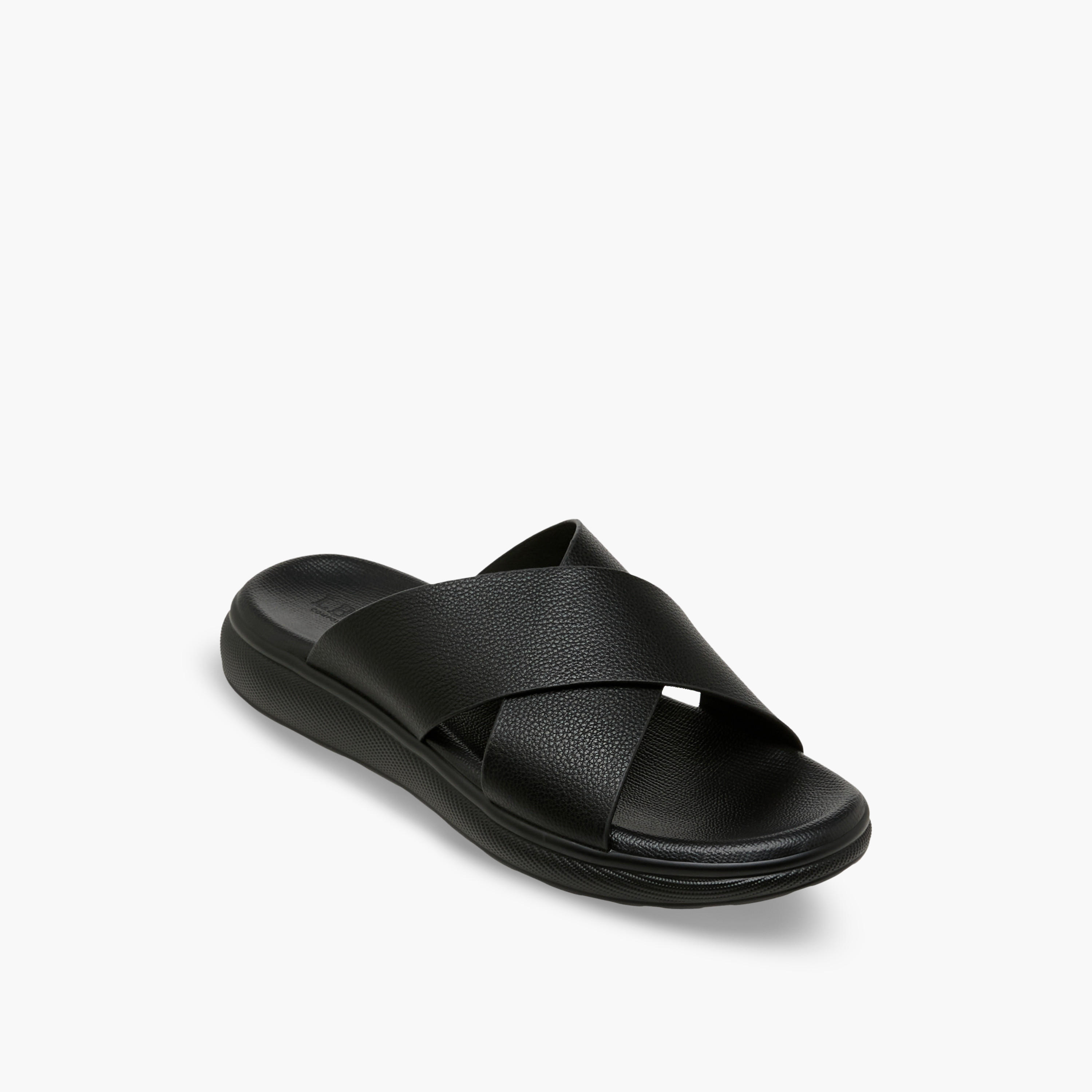 LBL by Shoexpress Men Solid Cross Strap Sandals-men-shoes-sandals-image-2