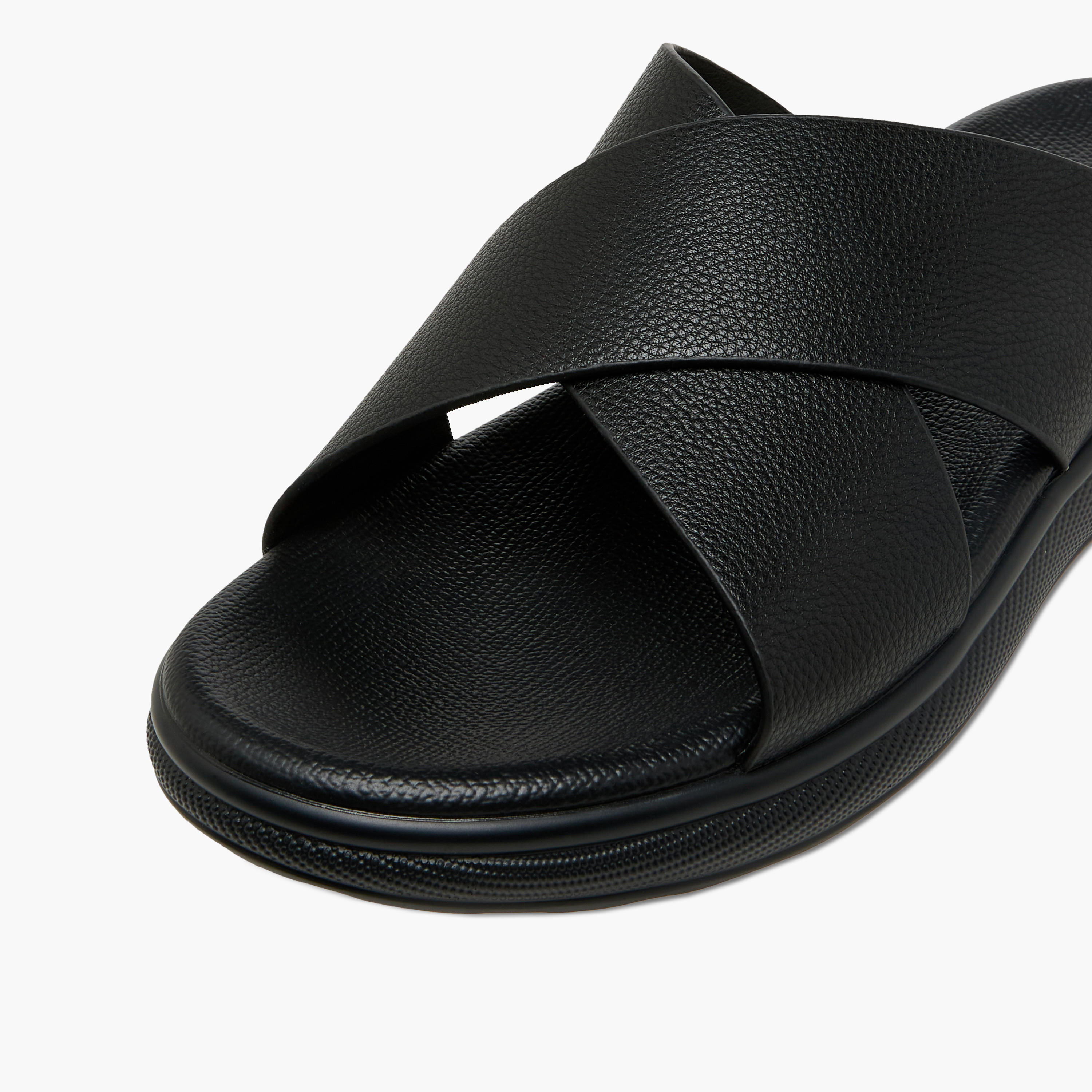 LBL by Shoexpress Men Solid Cross Strap Sandals-men-shoes-sandals-image-4