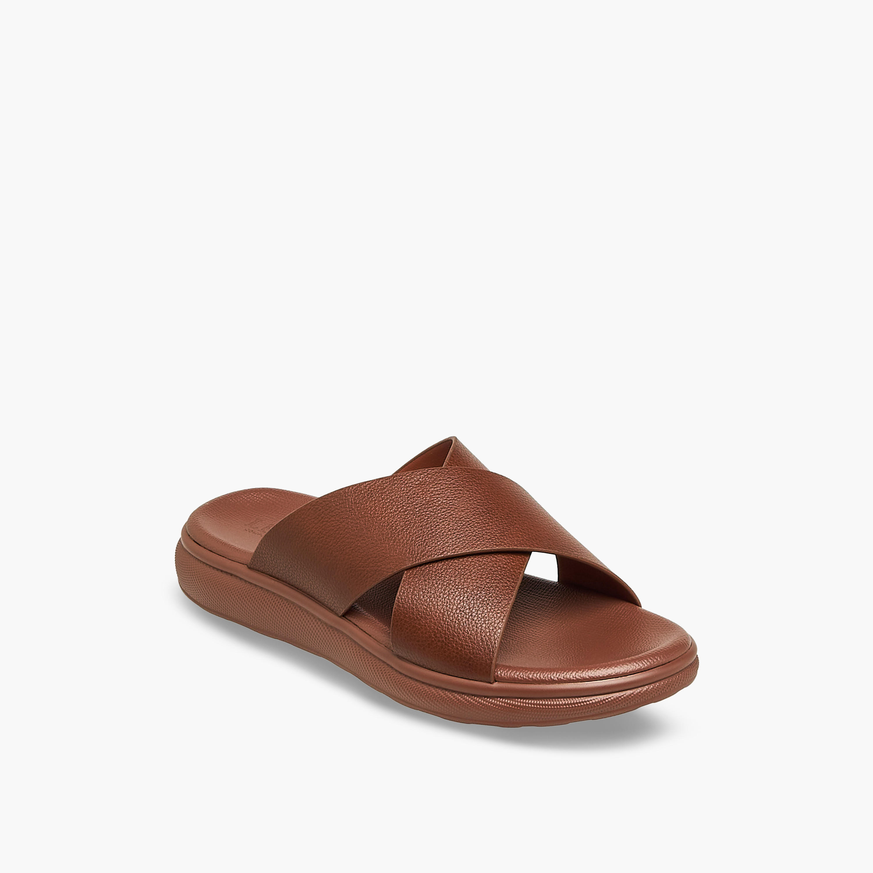 LBL by Shoexpress Men Solid Cross Strap Sandals-men-shoes-sandals-image-2