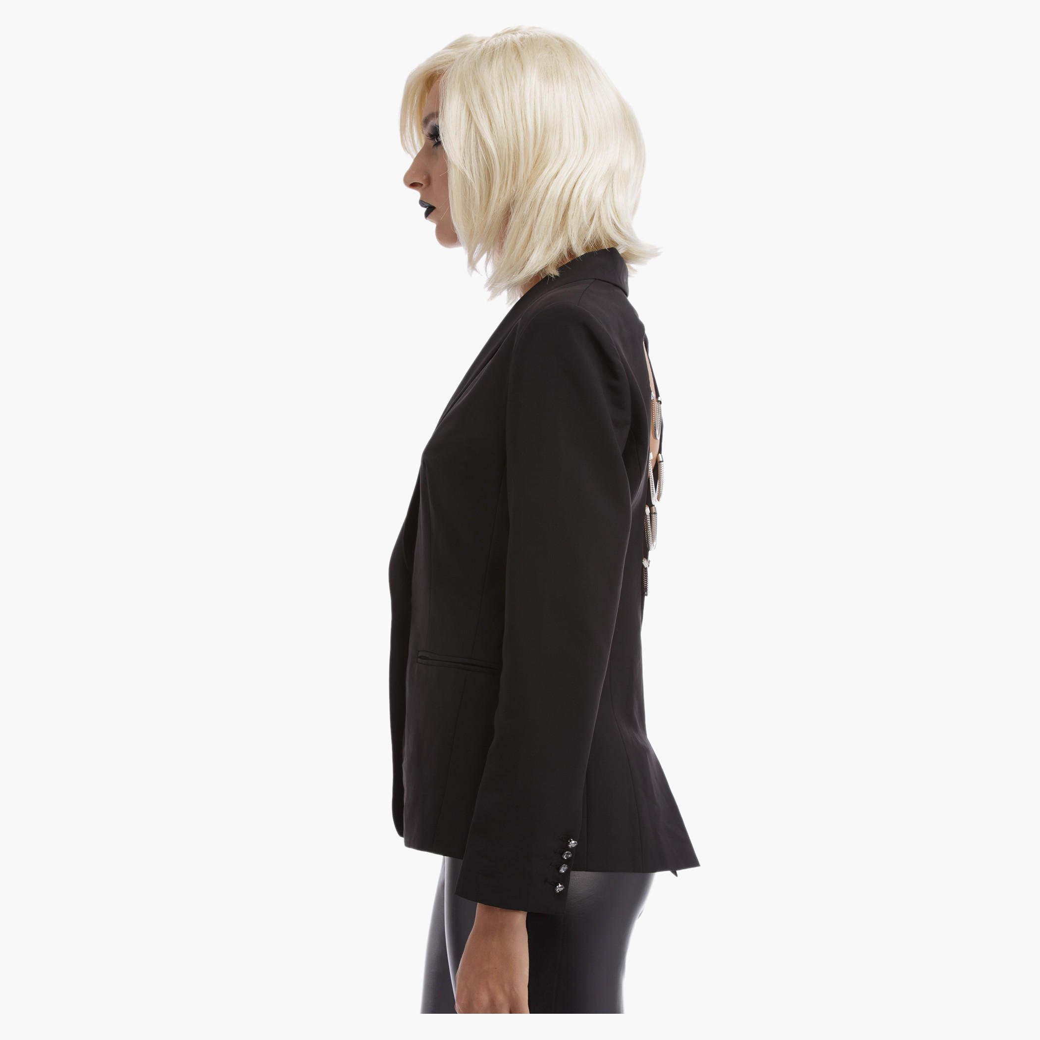 BLACK by Splash Embellished Jacket with Long Sleeves-women-clothing-coatsandjackets-blazers-image-3