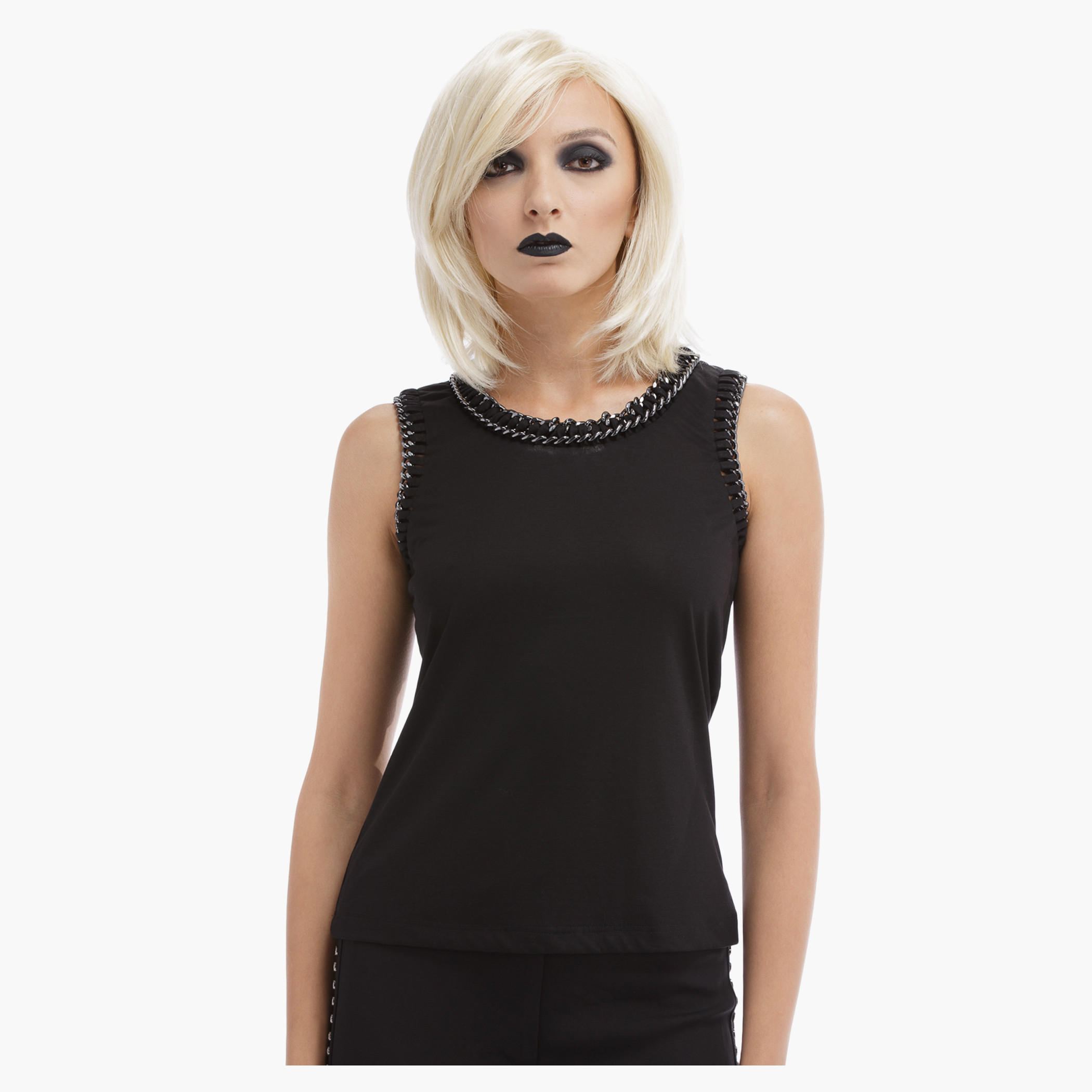 BLACK by Splash Embellished Sleeveless Top-women-clothing-shirtsandblouses-blouses-image-1
