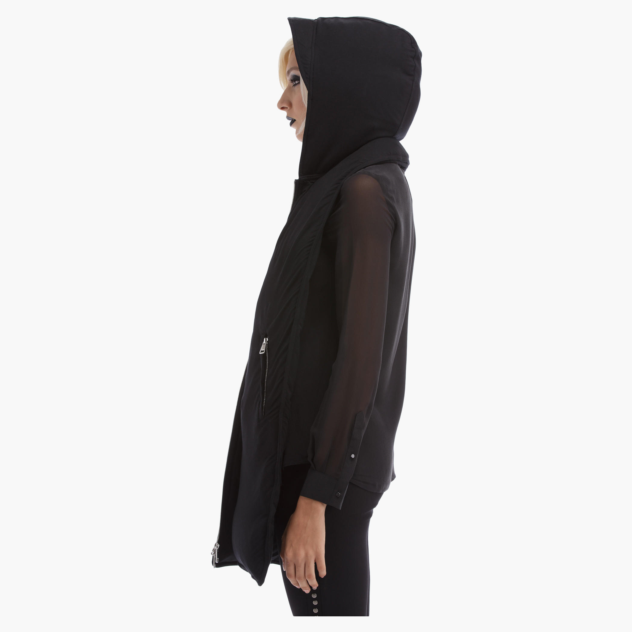 BLACK by Splash Hooded Jacket with Front Zip-women-winterwear-hoodiesandsweatshirts-hoodies-image-4