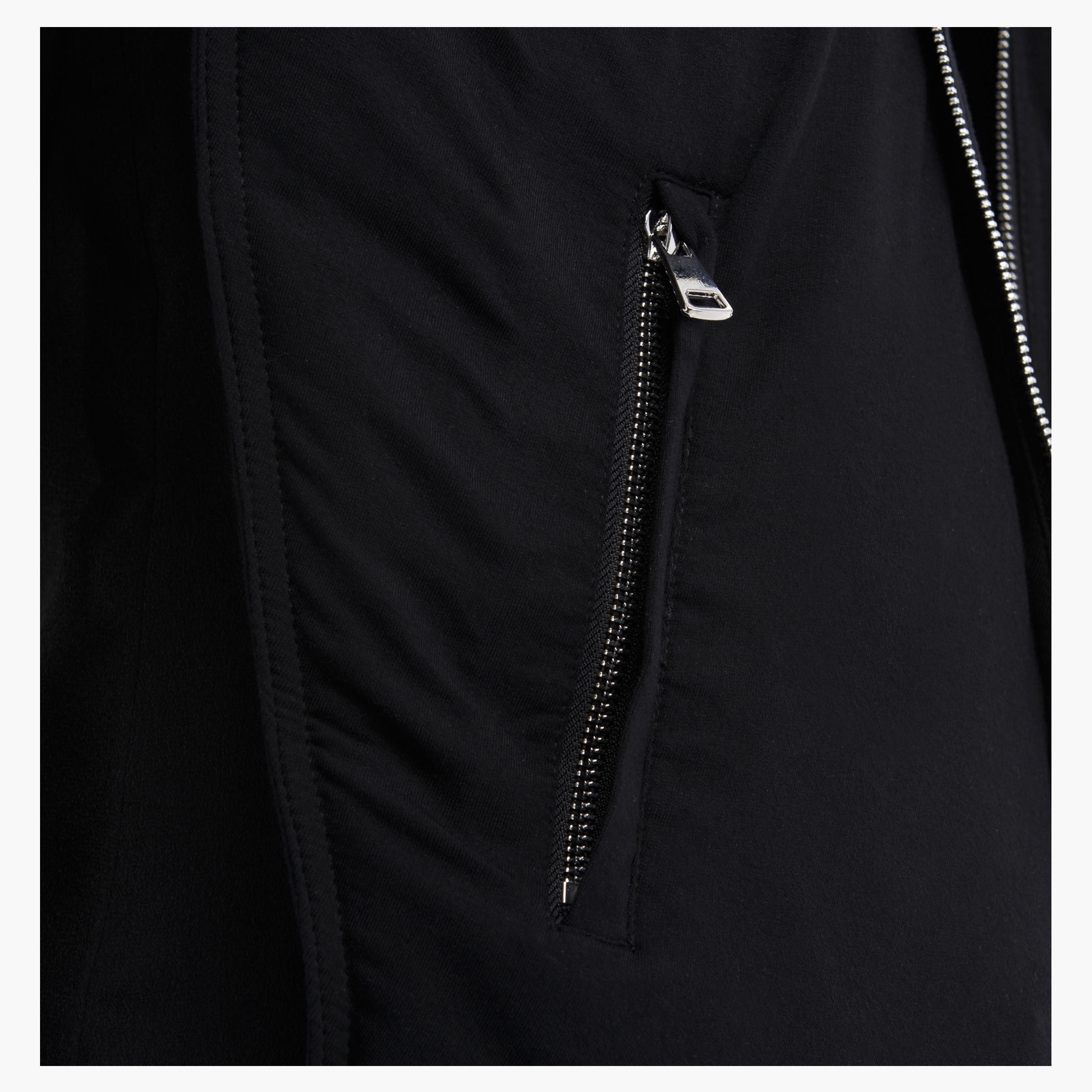 BLACK by Splash Hooded Jacket with Front Zip-women-winterwear-hoodiesandsweatshirts-hoodies-image-5